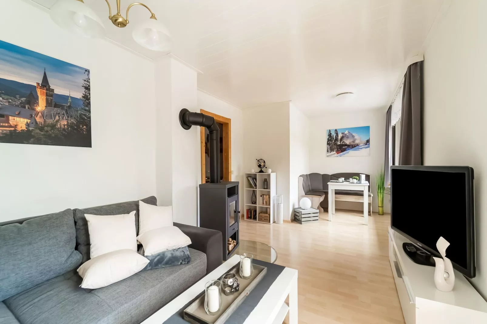 Panoramablick-Wohnzimmer