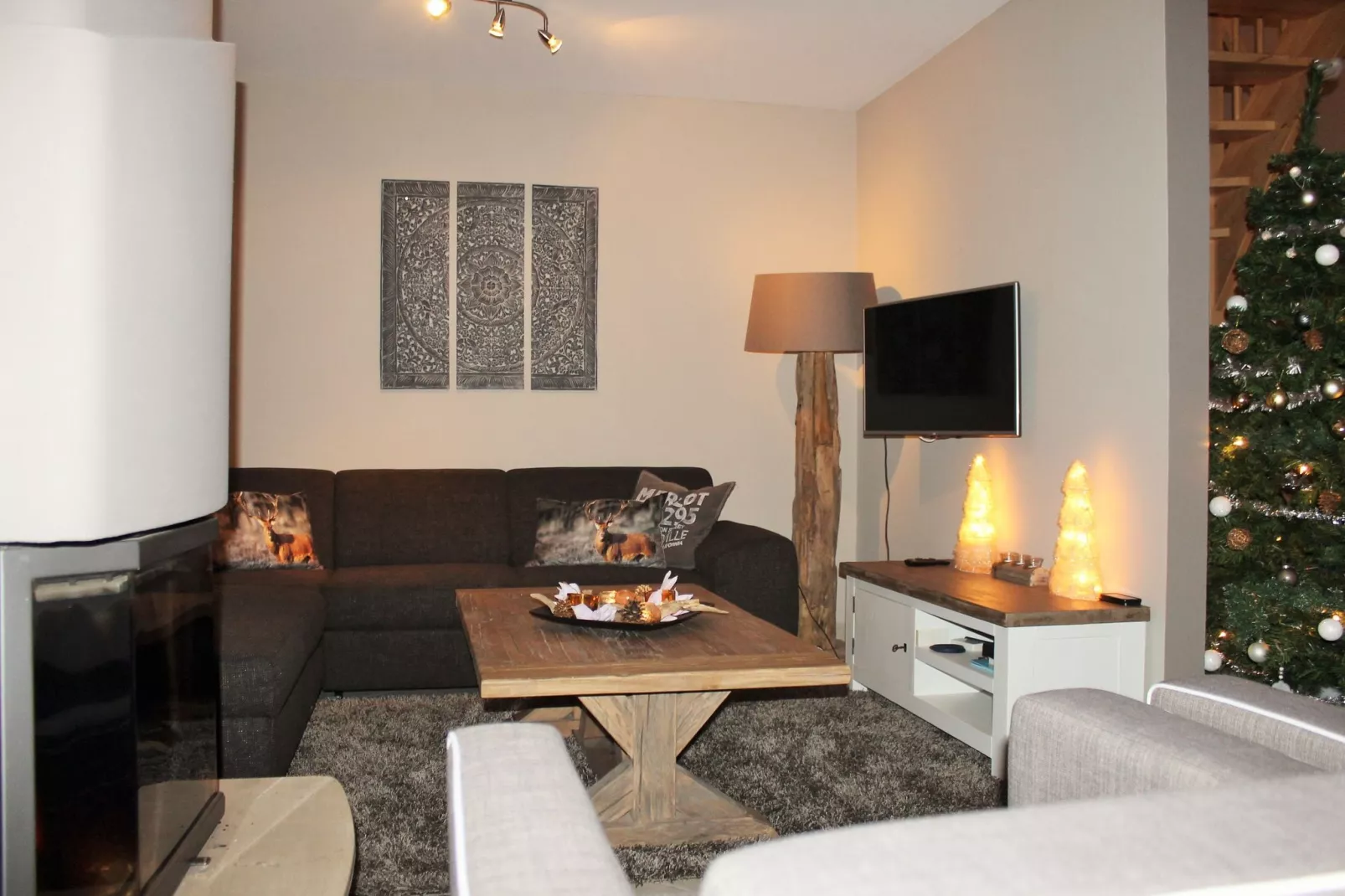 Chalet an der Piste-Wohnzimmer