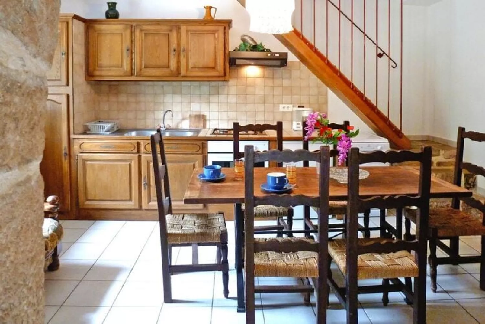 Steinhaus in Chambonas / La Grange-Kitchen
