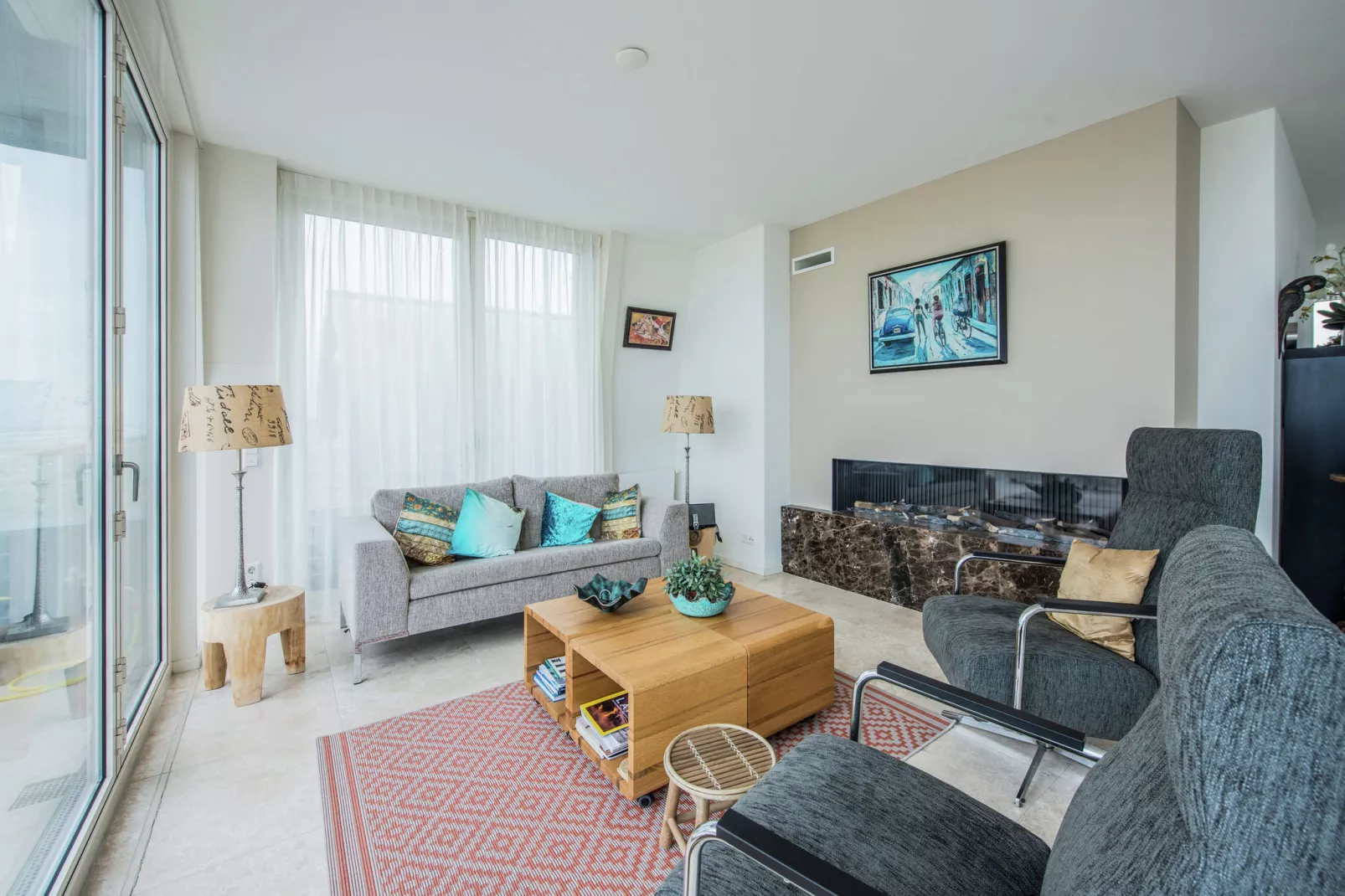 De ZeeParel Pink Shrimp-Living room