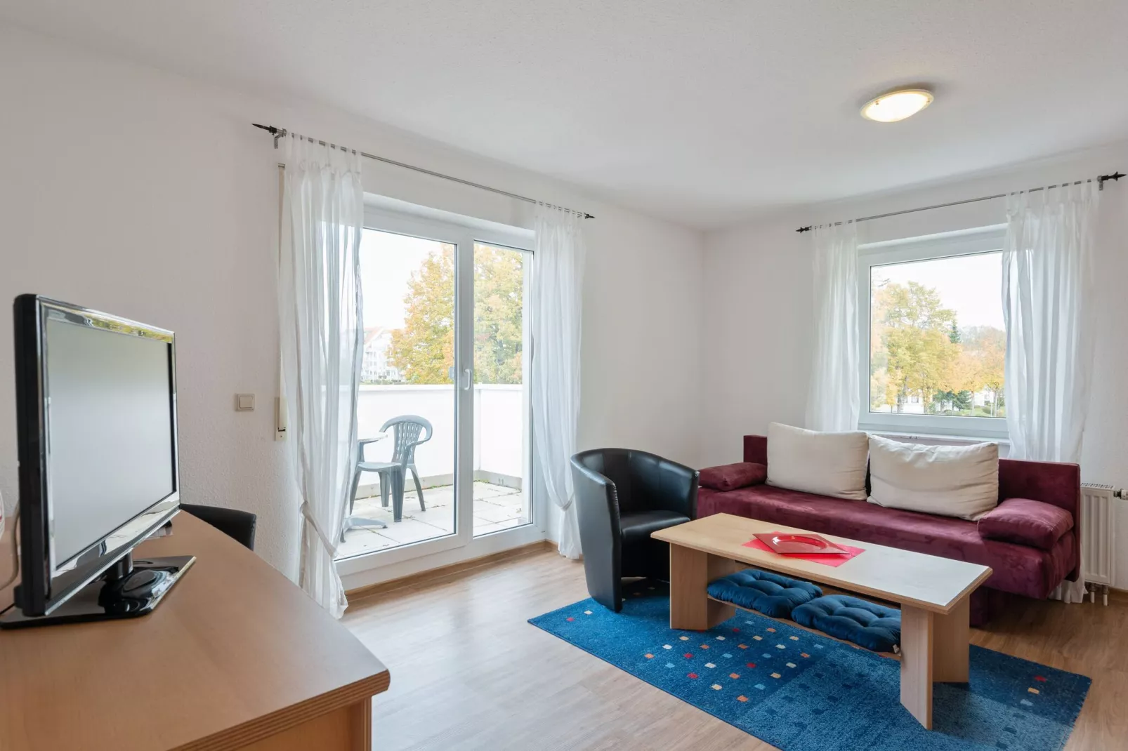 Park Blick-Wohnzimmer