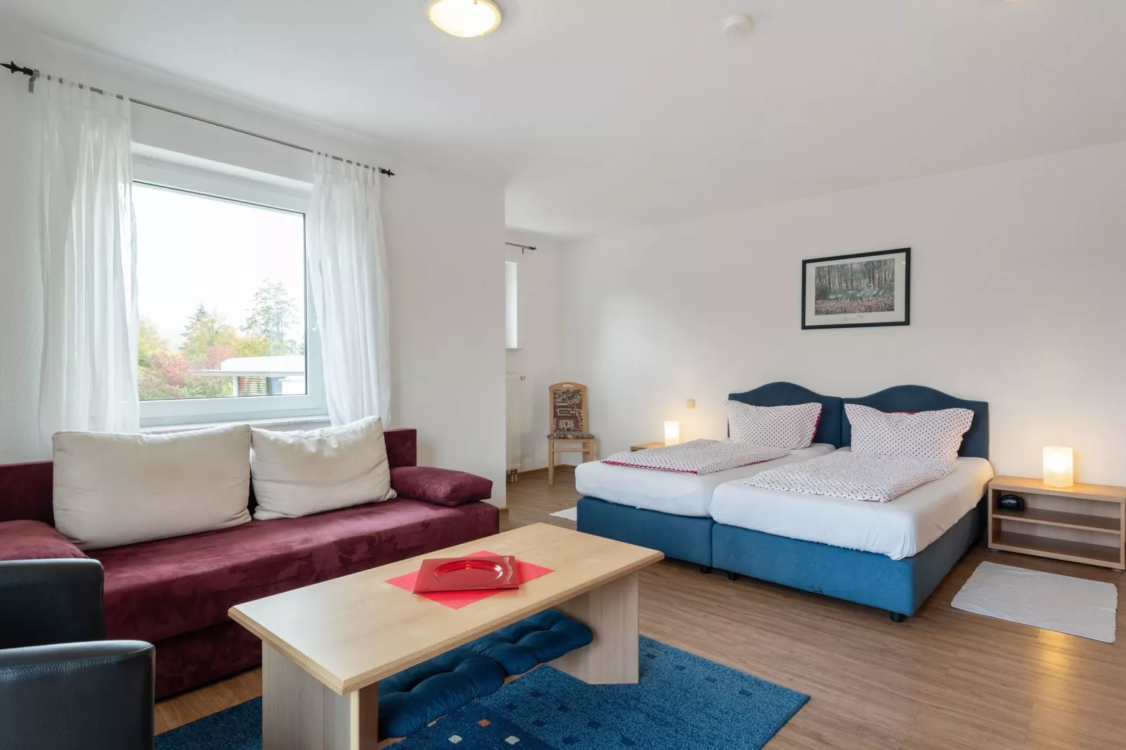 Park Blick-Wohnzimmer