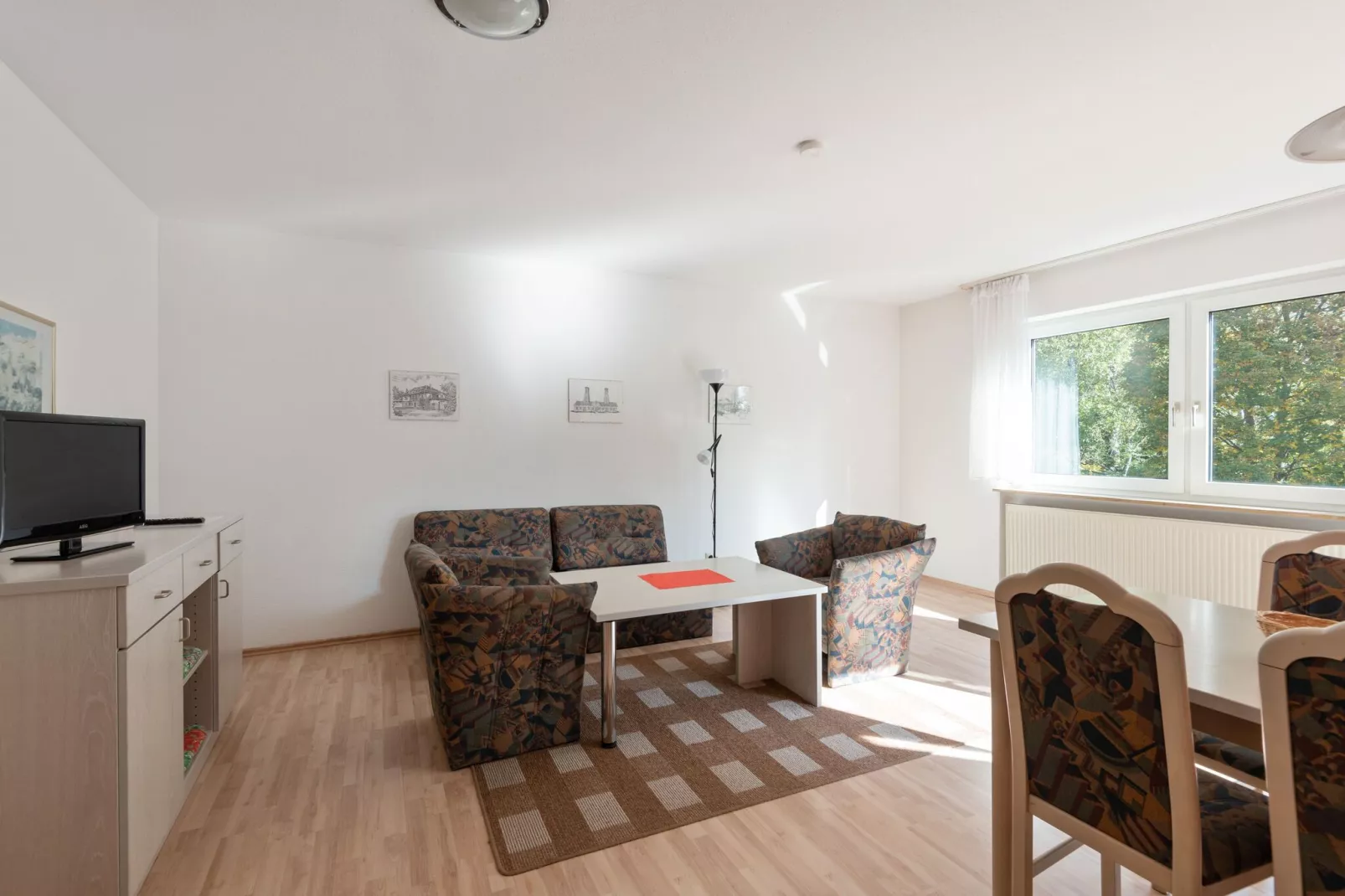 Park Blick-Wohnzimmer