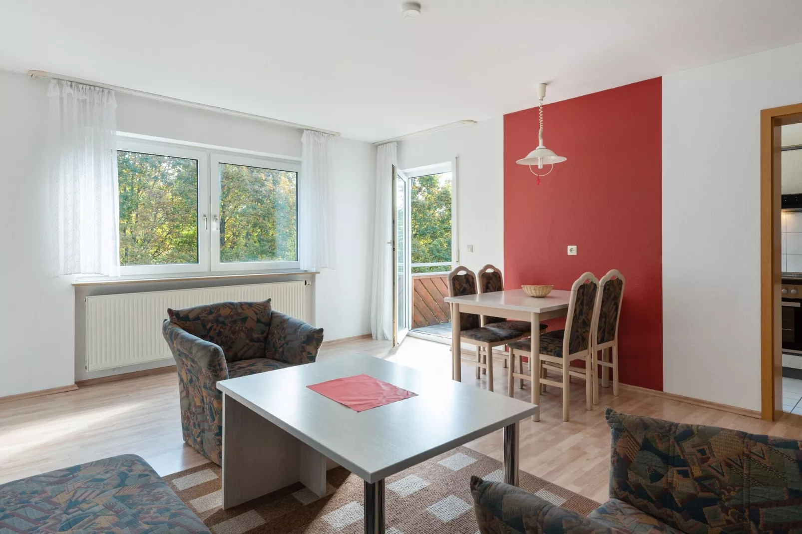 Park Blick-Wohnzimmer
