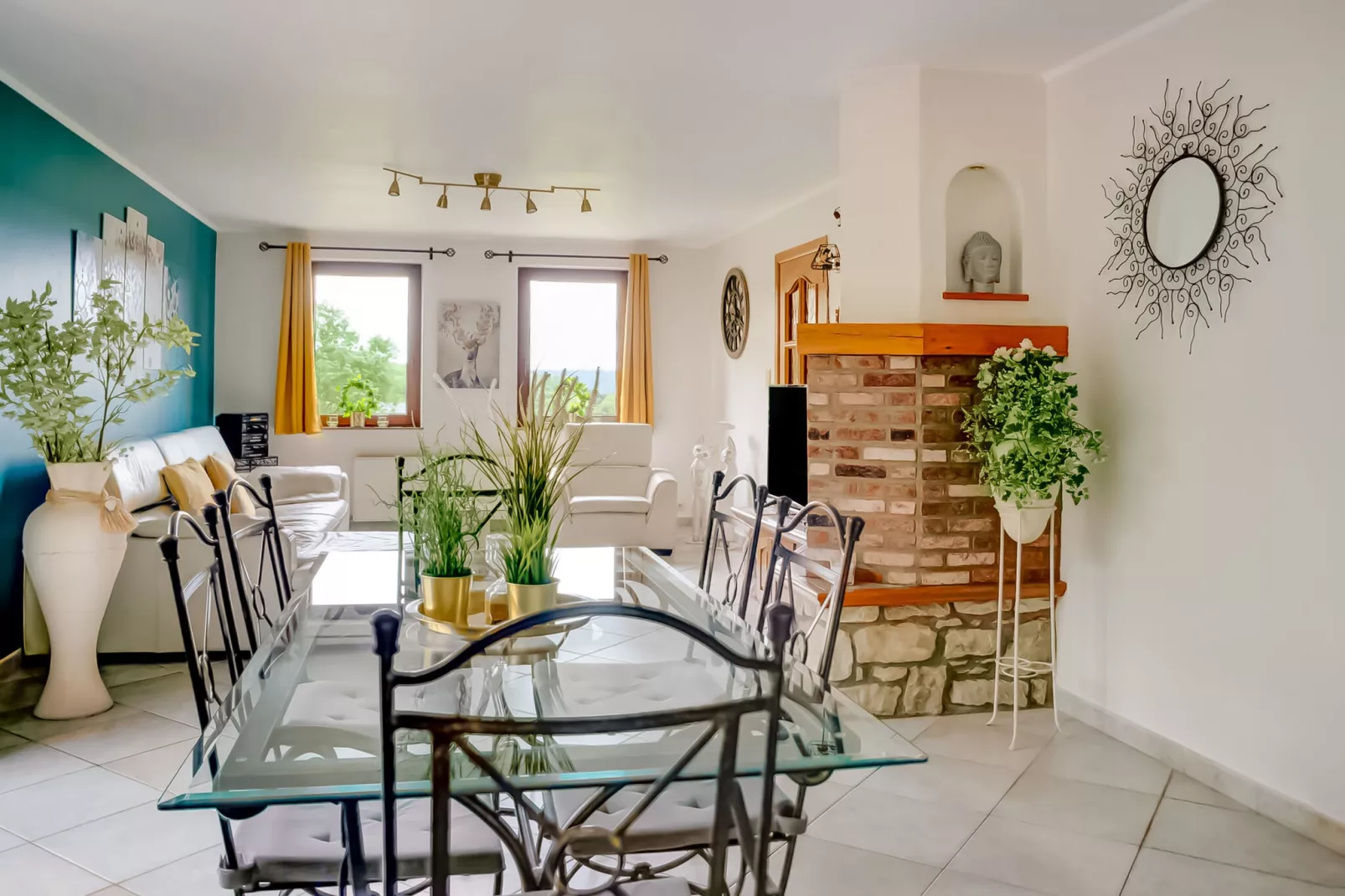Gîte de 8 personnes avec piscine-Living room