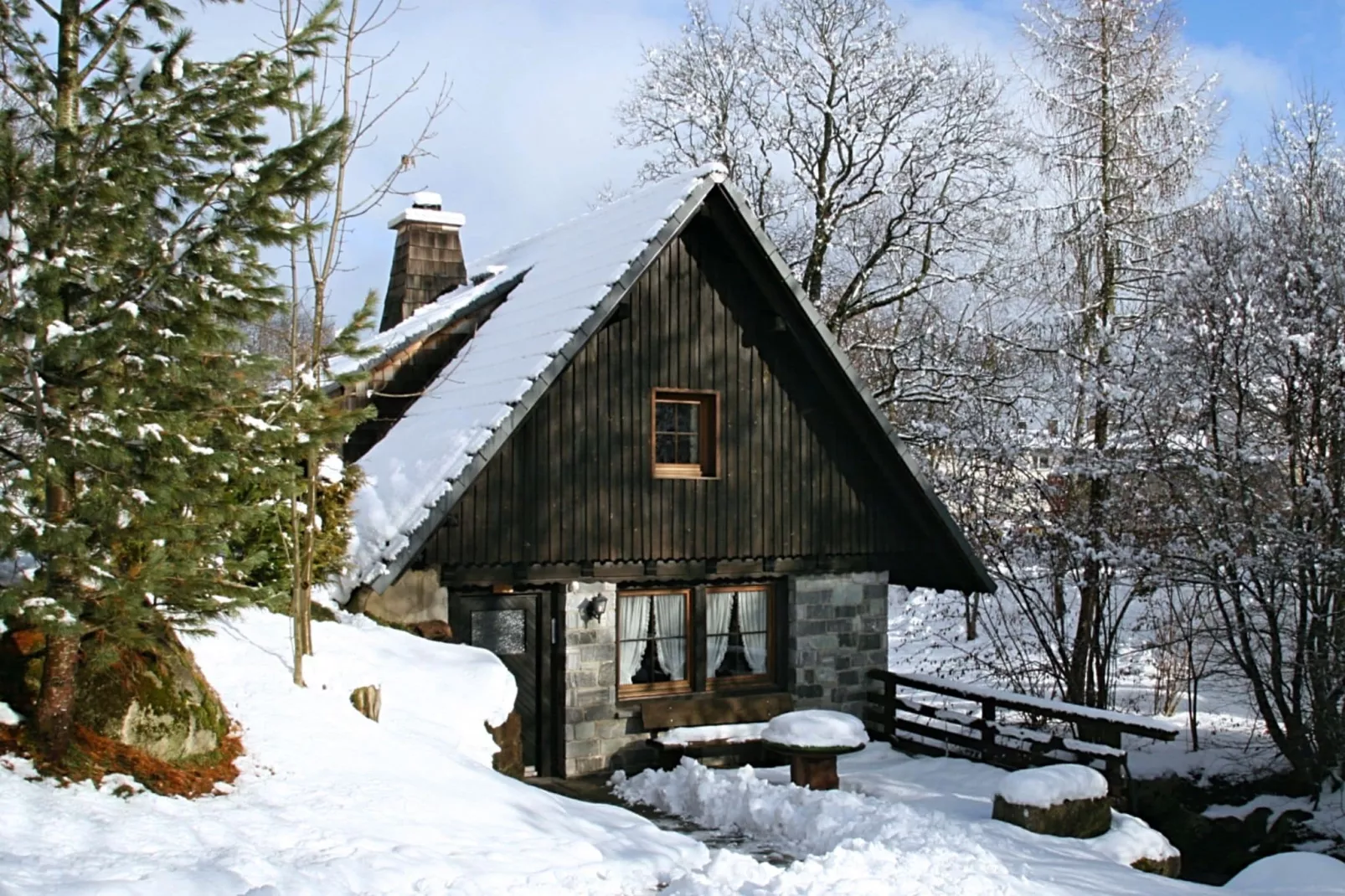 Alte Mühle-Außenbereich Winter