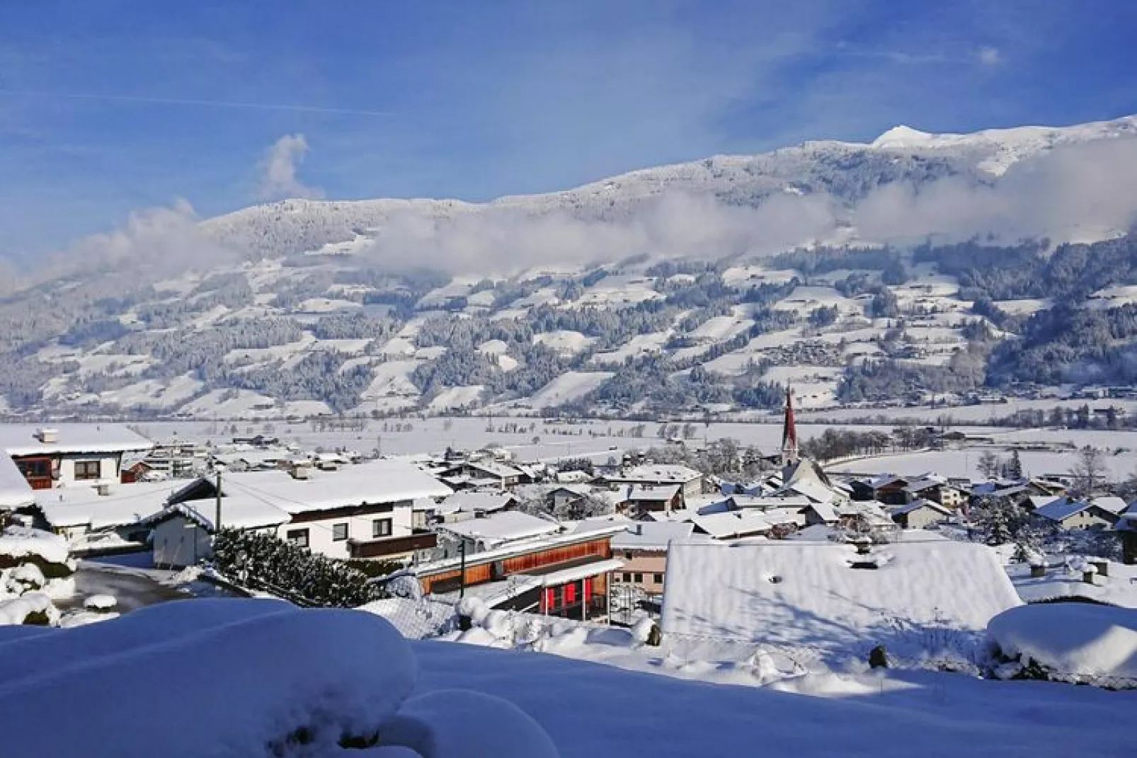 Ferienhaus Marienbergl - 10 Personen-Aussicht Winter