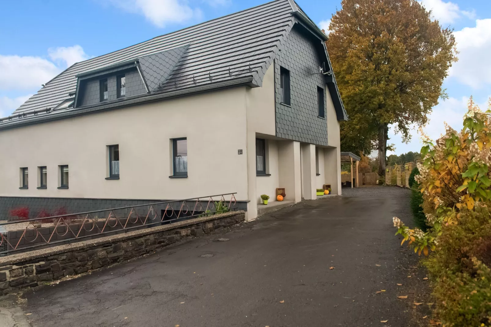 Charmante habitation avec Sauna infrarouge à Wirtzfeld-Exterior summer