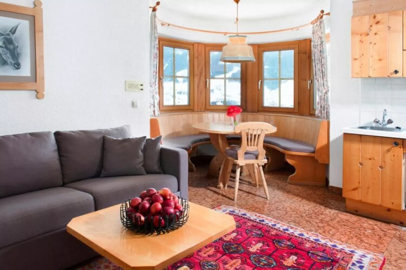 Apart Hotel Goldried - 4 Personen-Living room