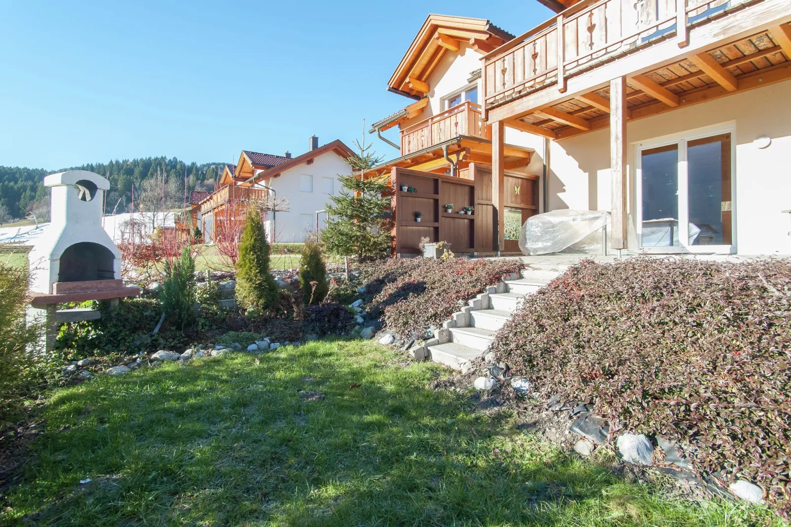 Chalet an der Sonnenpiste-Jardin d'été