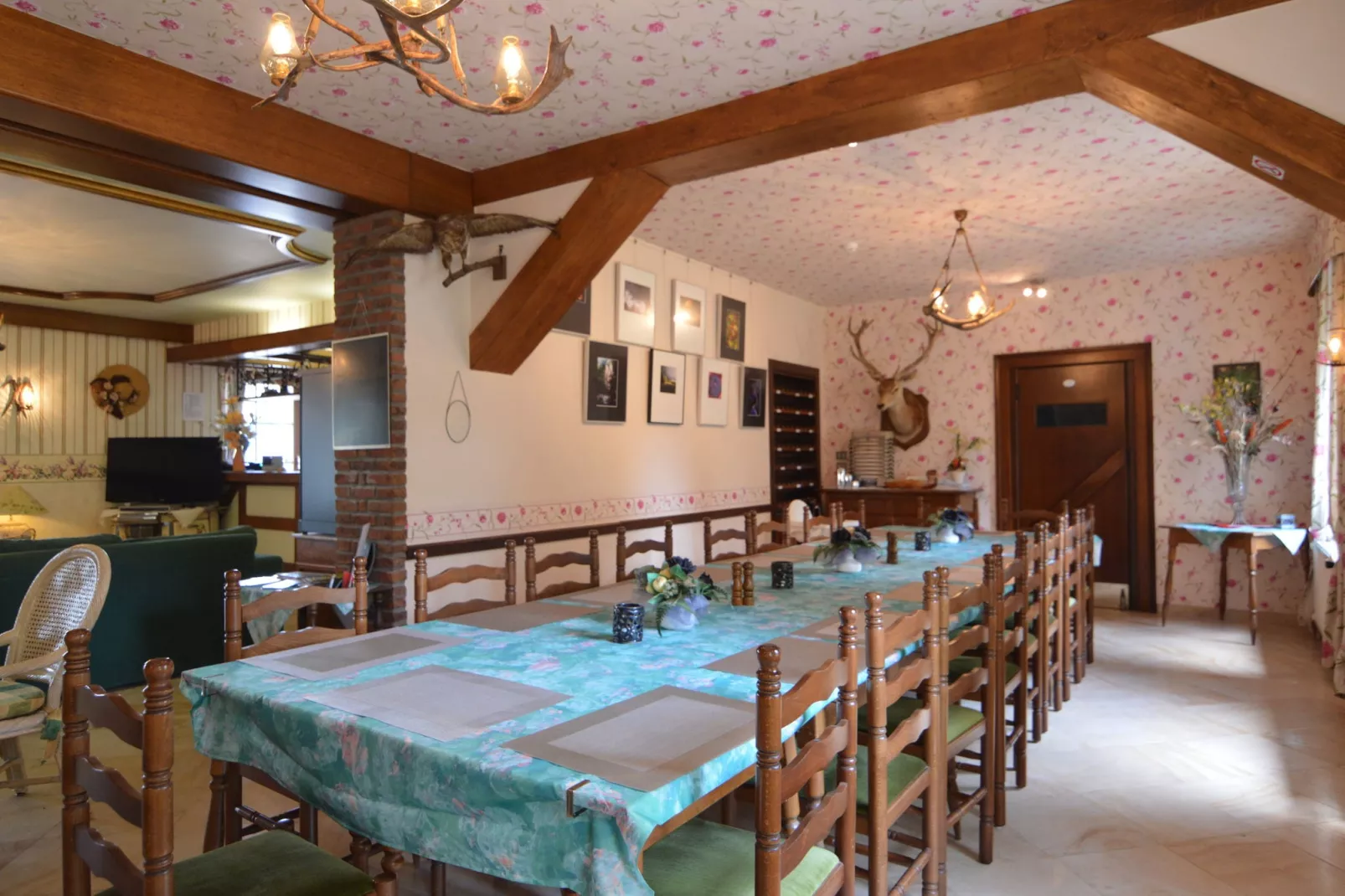 Gite de la Fagne-Esszimmer