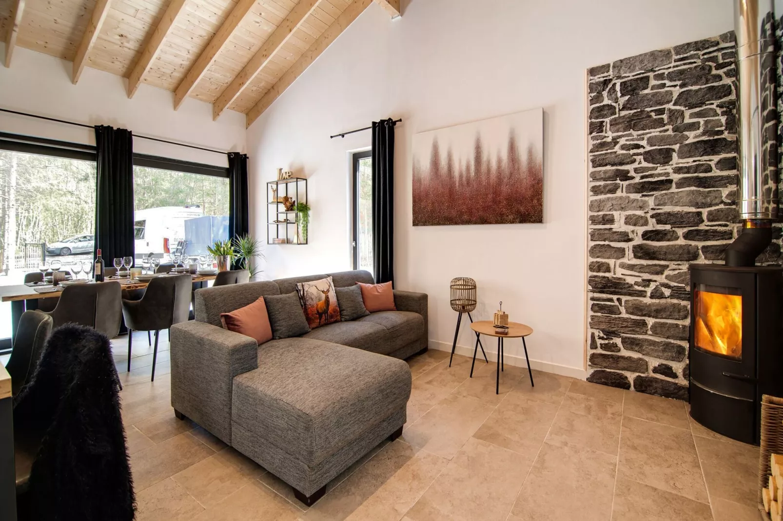 Chalet des Sapins-Wohnzimmer