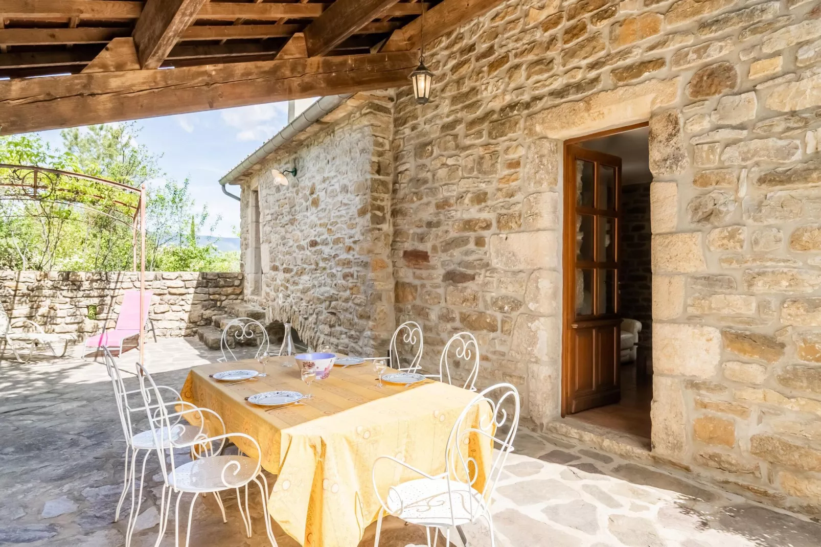 Maison de vacances - Les Vans-Terrace balcony