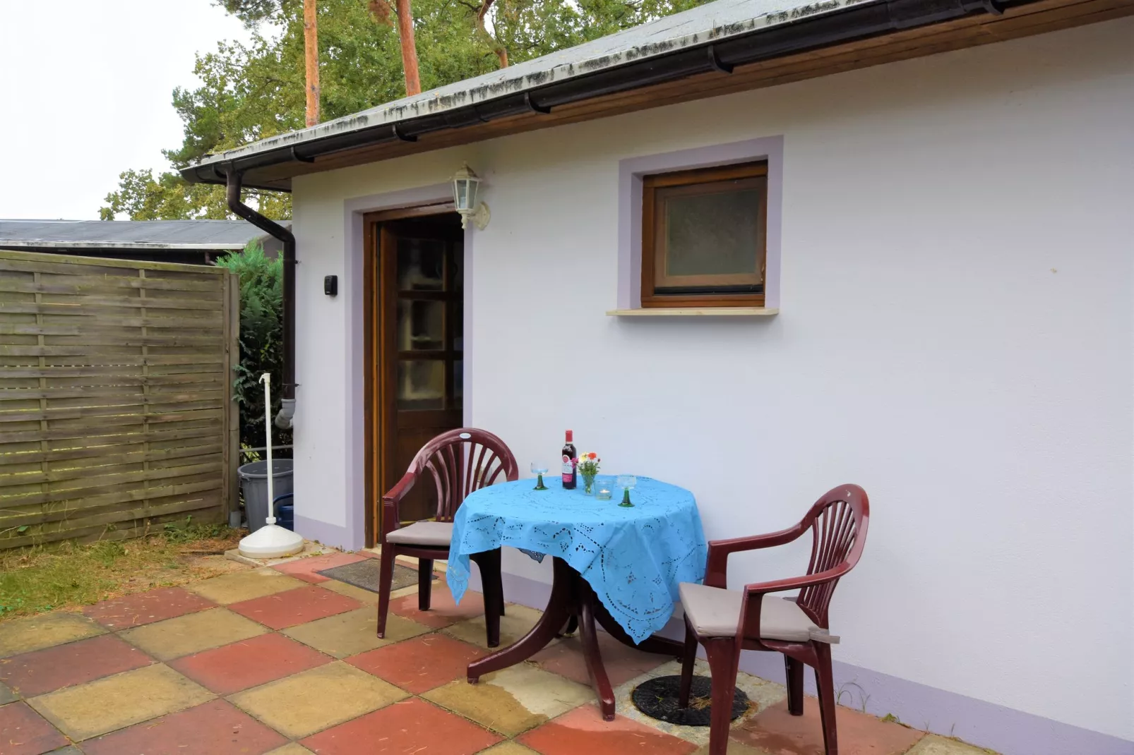 Salzhaff-Finka Pepelow Campingplatz für Surfer-Terrassenbalkon