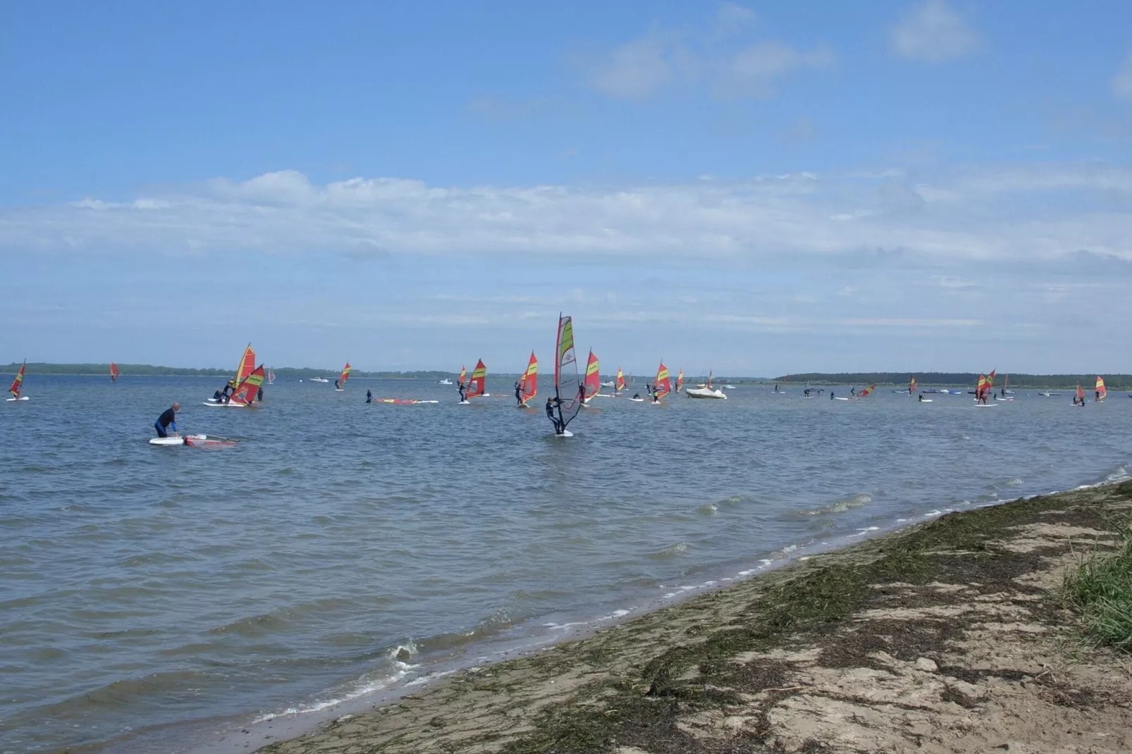 Salzhaff-Finka Pepelow Campingplatz für Surfer-Gebiete Sommer 1 km