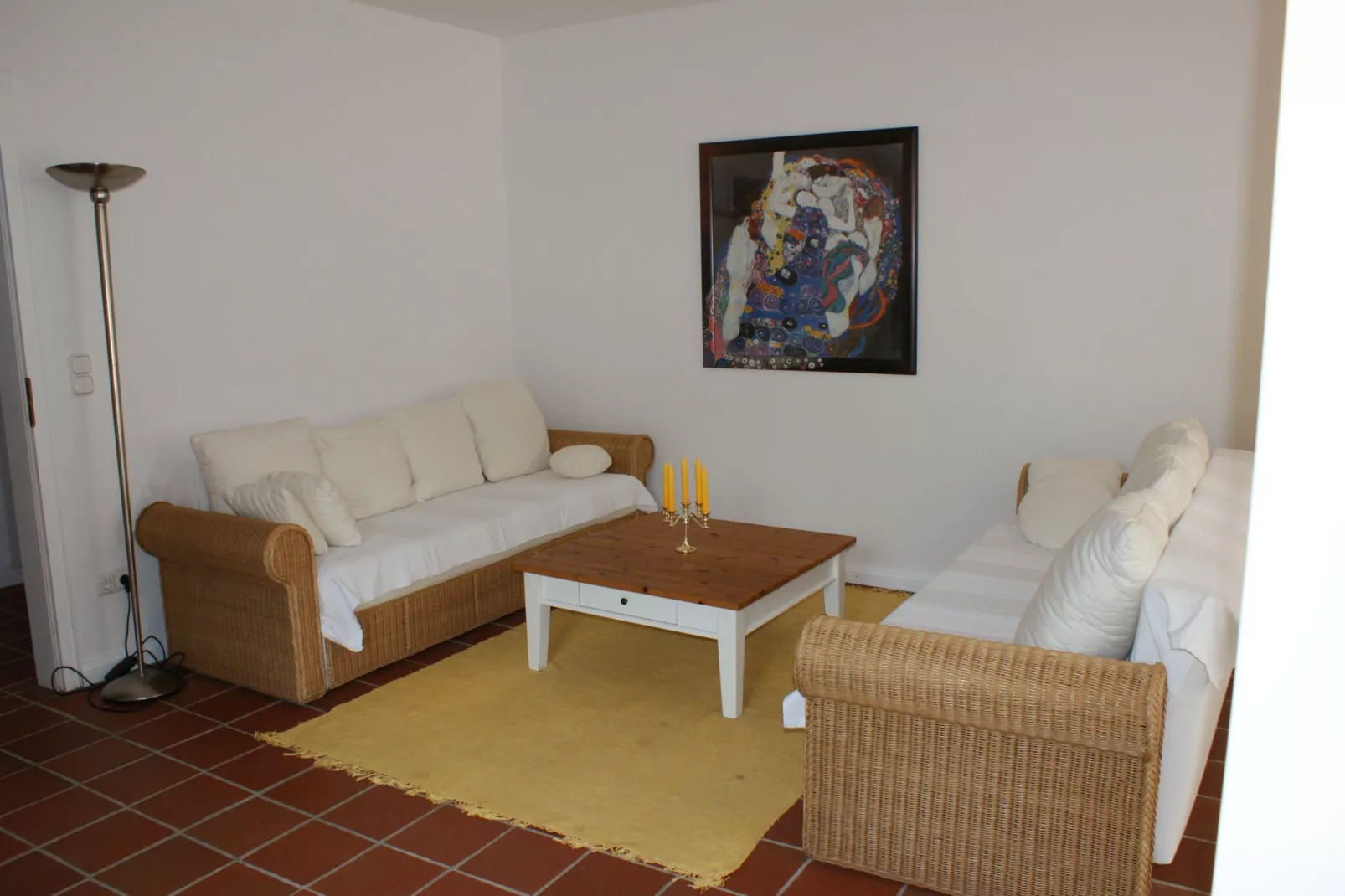 Romantisches Landhaus mit Kamin-Living room