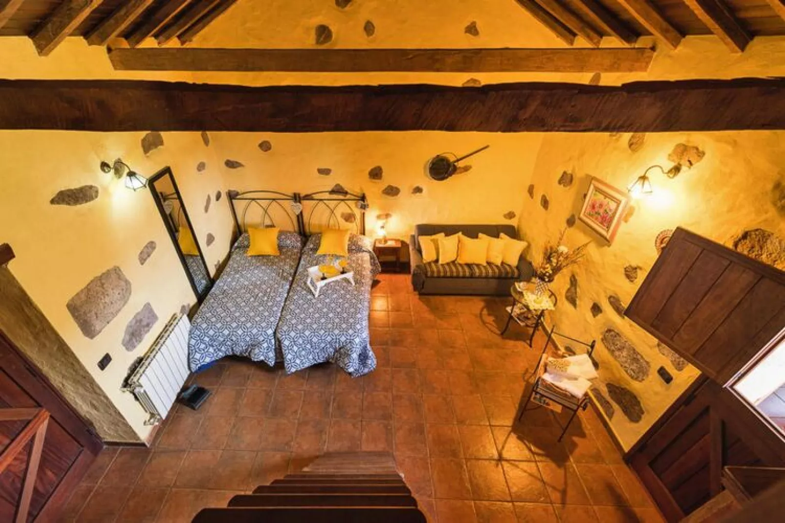 Finca Naturacanaria - Casa Azuaje-Wohnzimmer