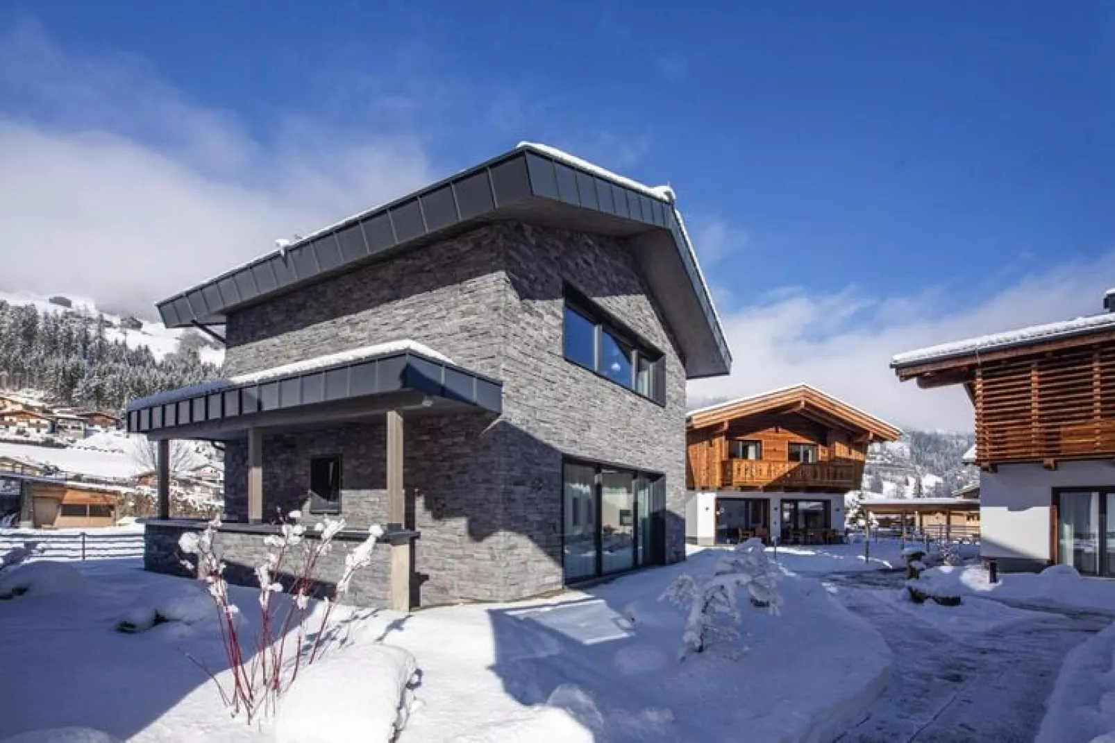 Feriendorf Das Dorf - Steinhaus-Exterior winter