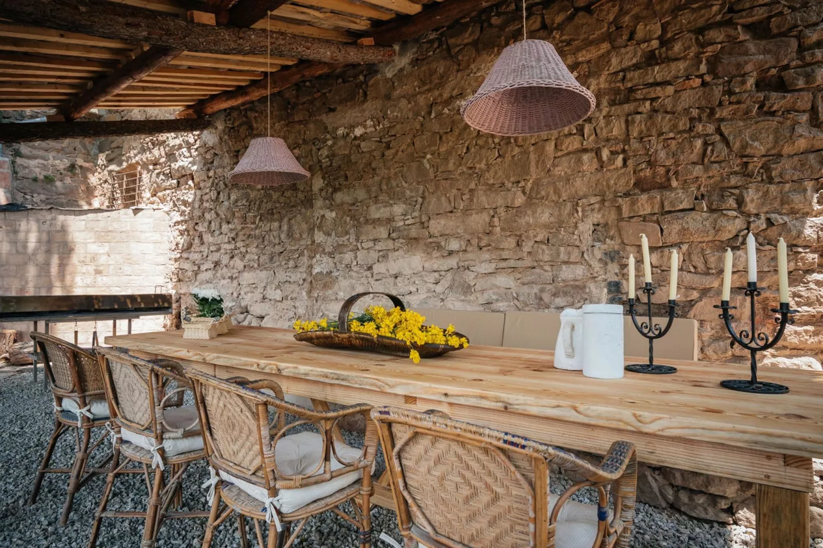 Les Fonts-Gärten Sommer
