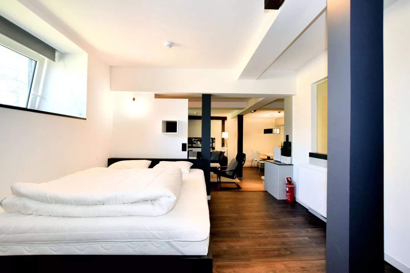 Koetshuis Appartement-Schlafzimmer