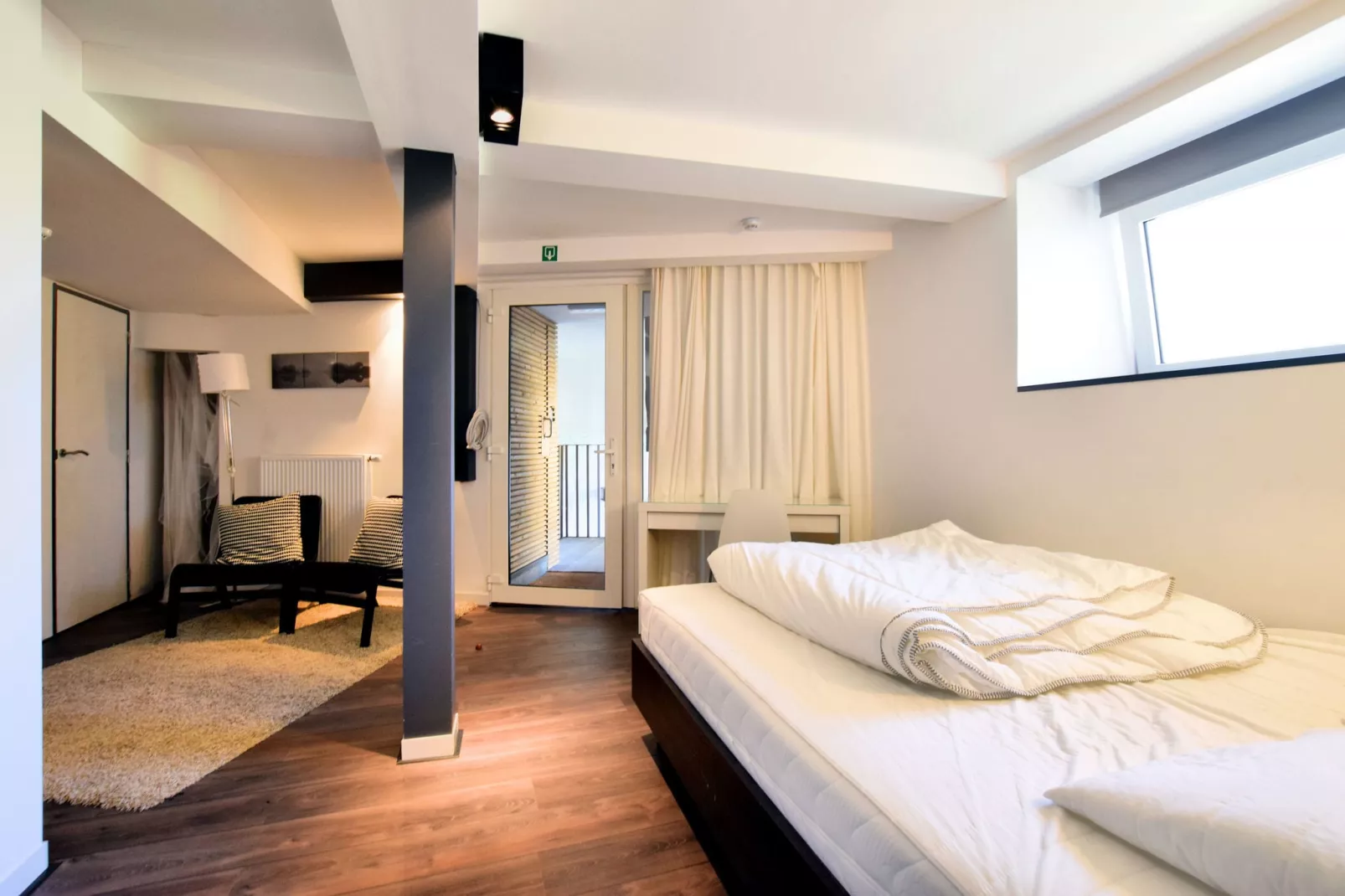 Koetshuis Appartement-Schlafzimmer