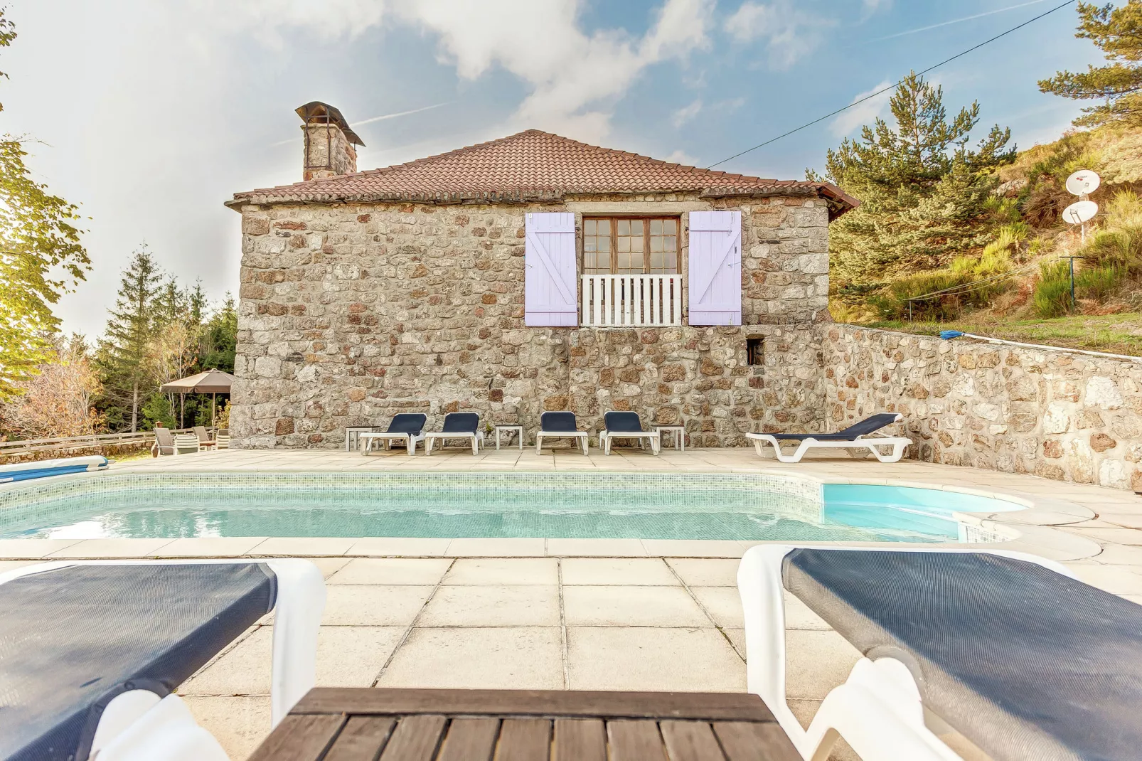 Maison de vacance - Cros-de-Géorand-Schwimmbad