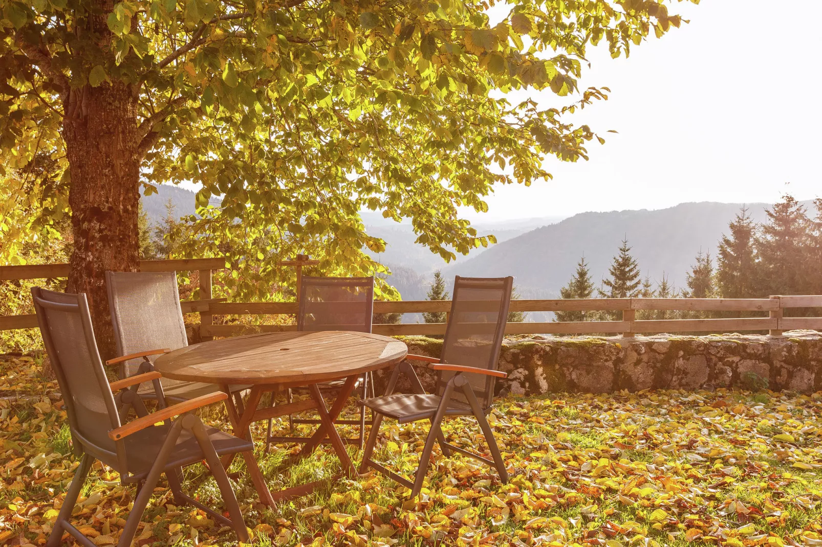 Maison de vacance - Cros-de-Géorand-Terrassenbalkon
