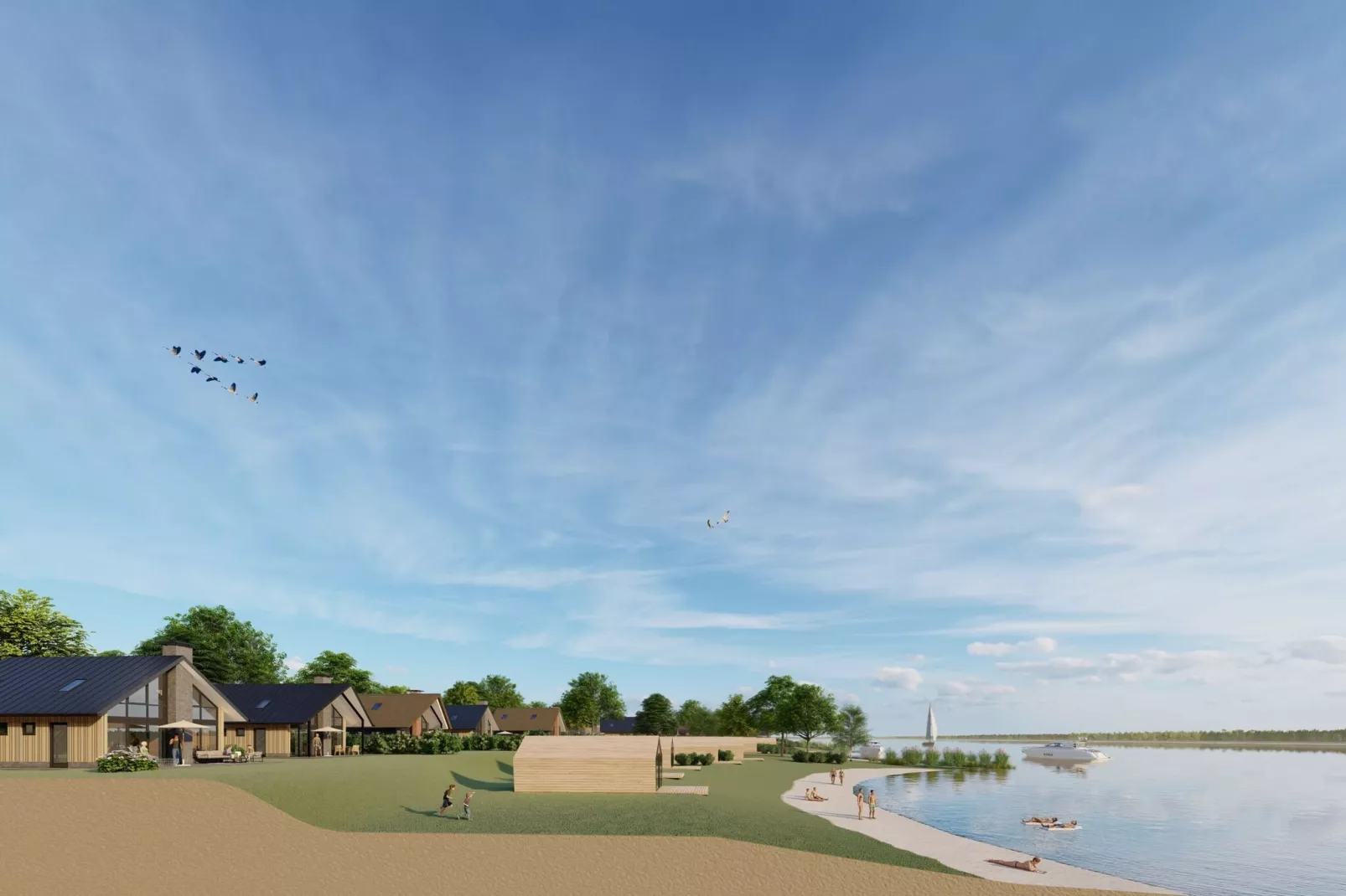 Resort De IJssel Eilanden 2-Areas summer 1km