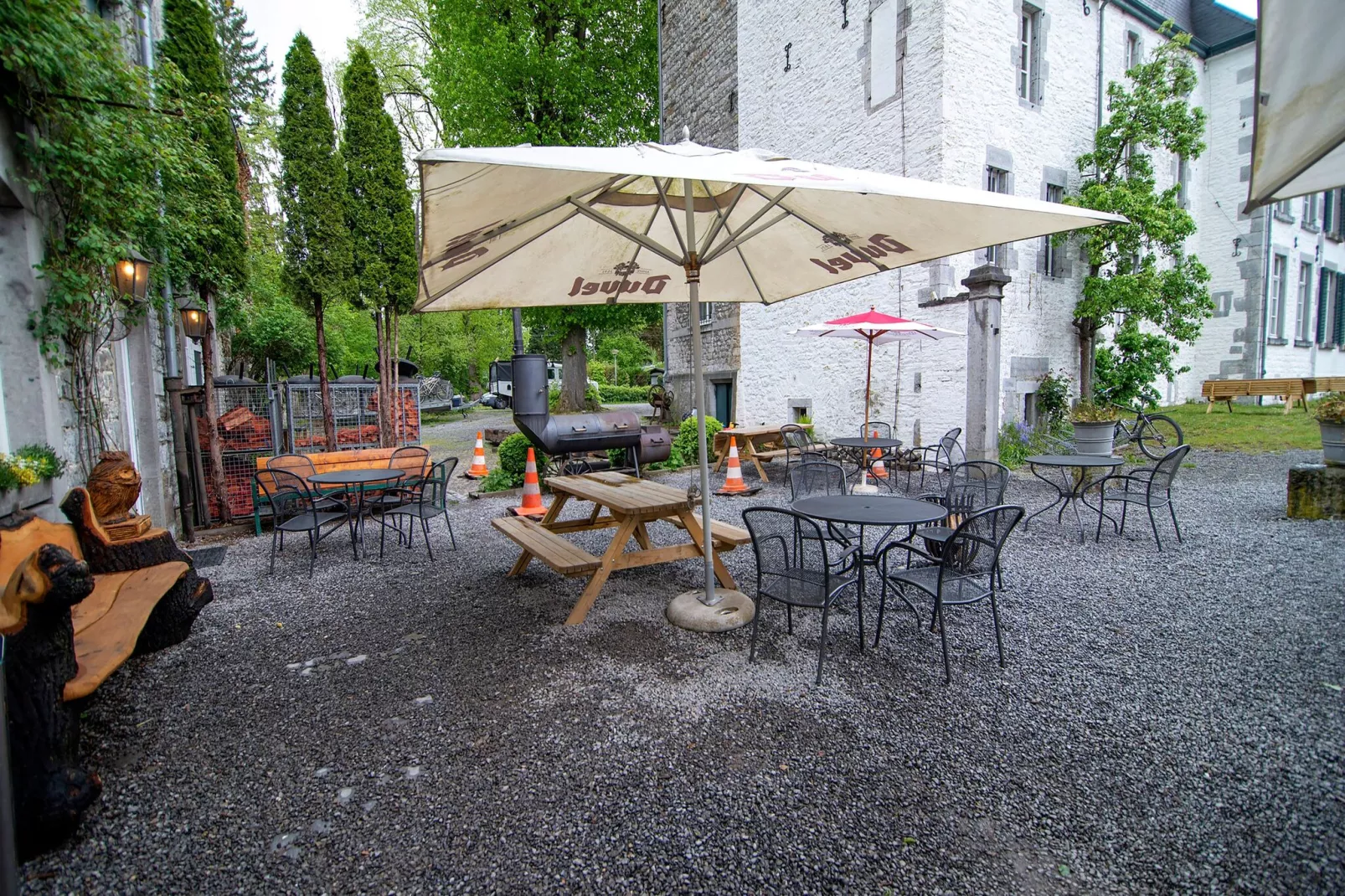 Studio voor twee Domaine Château Dieupart-Terrace balcony