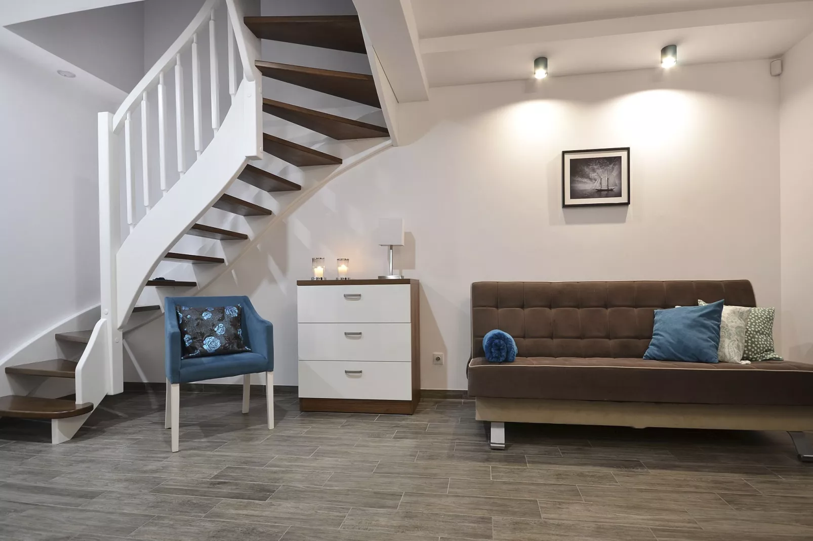 Two-level modern apartments-Living room