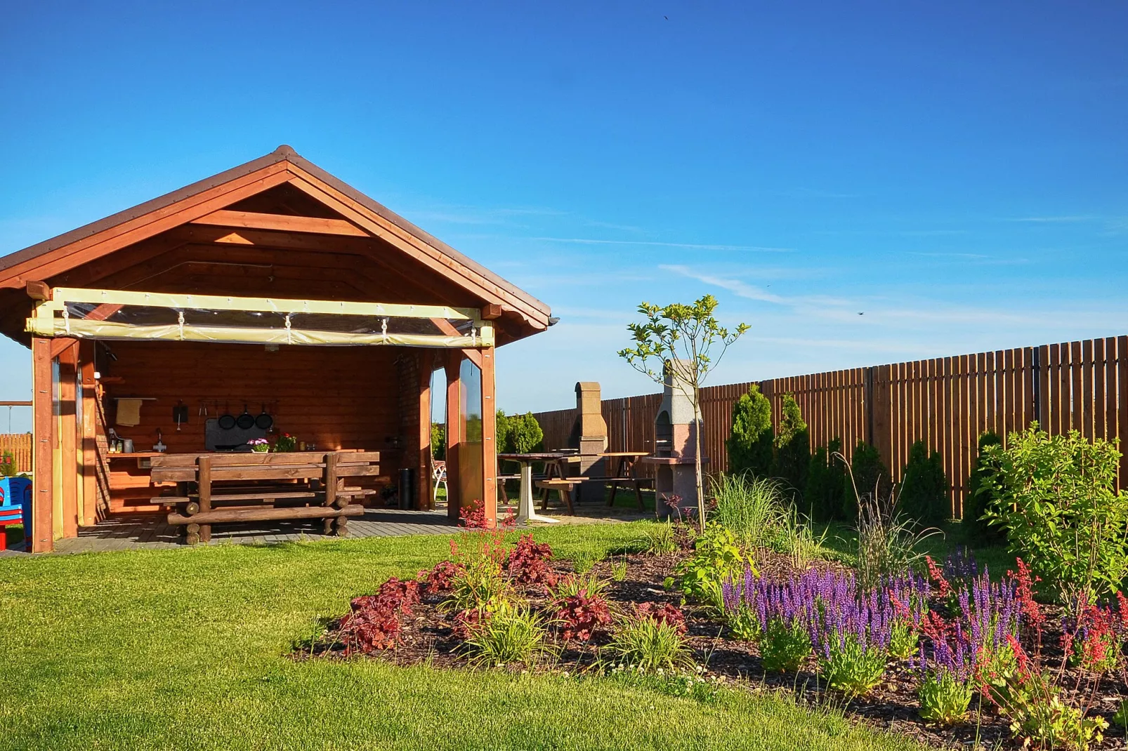 Two-level modern apartments-Gardens summer