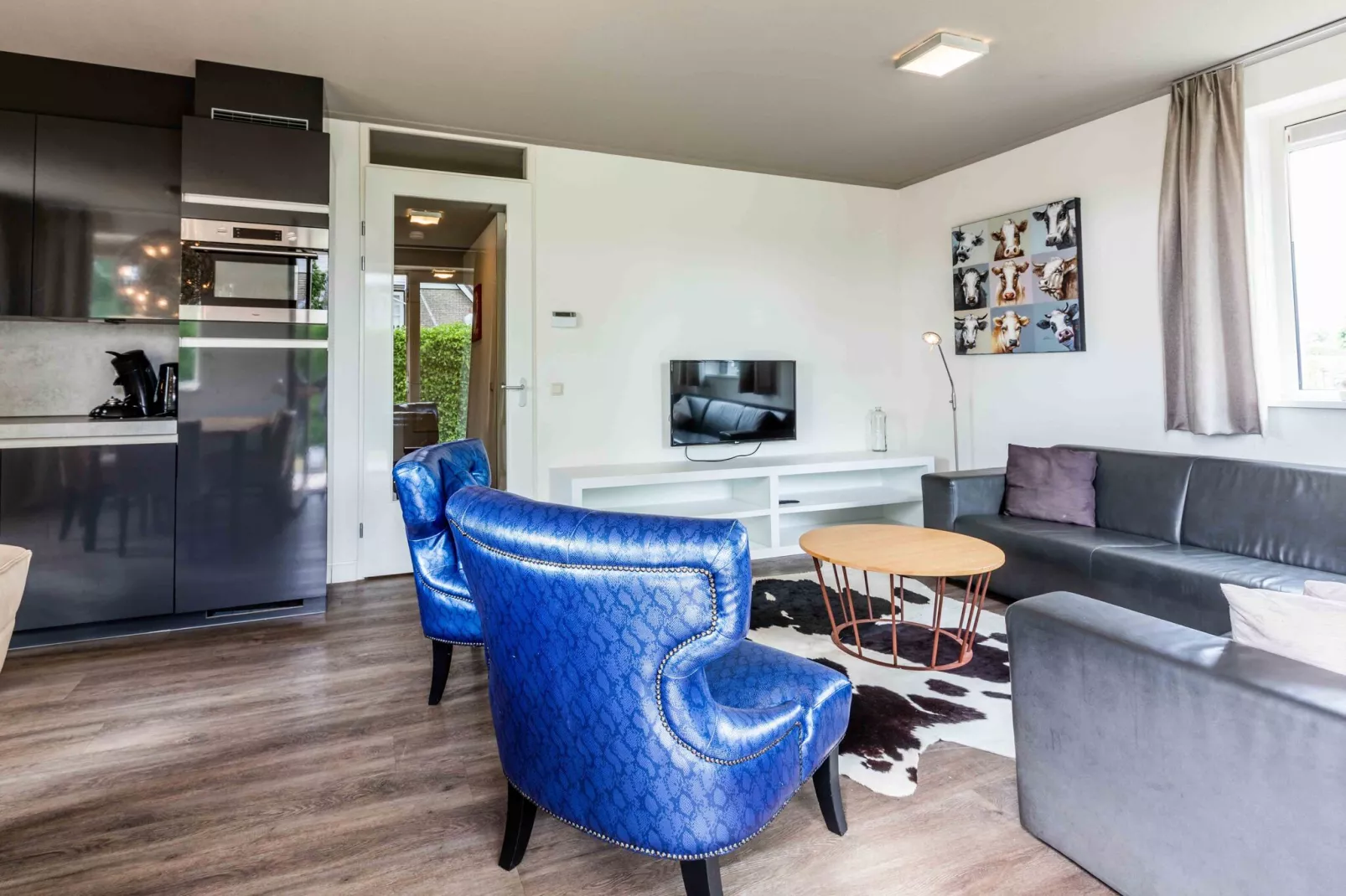 Deluxe 4 personen-Living room
