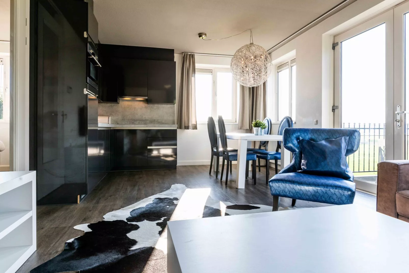 Deluxe 4 personen-Living room