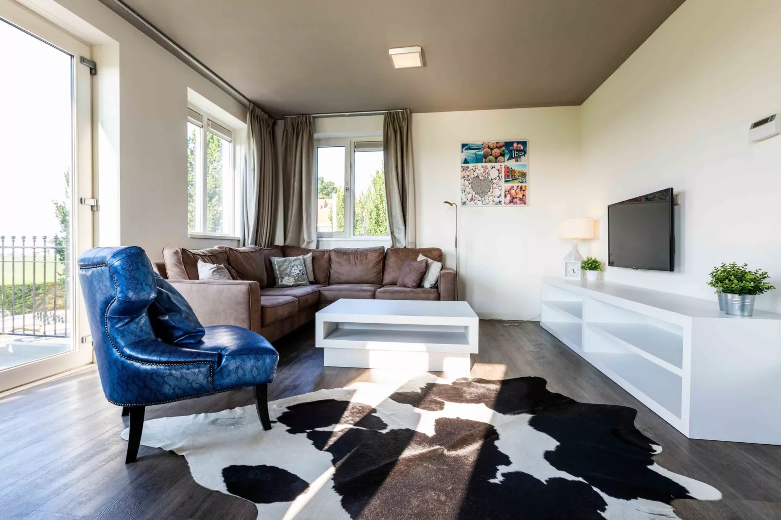 Deluxe 4 personen-Living room