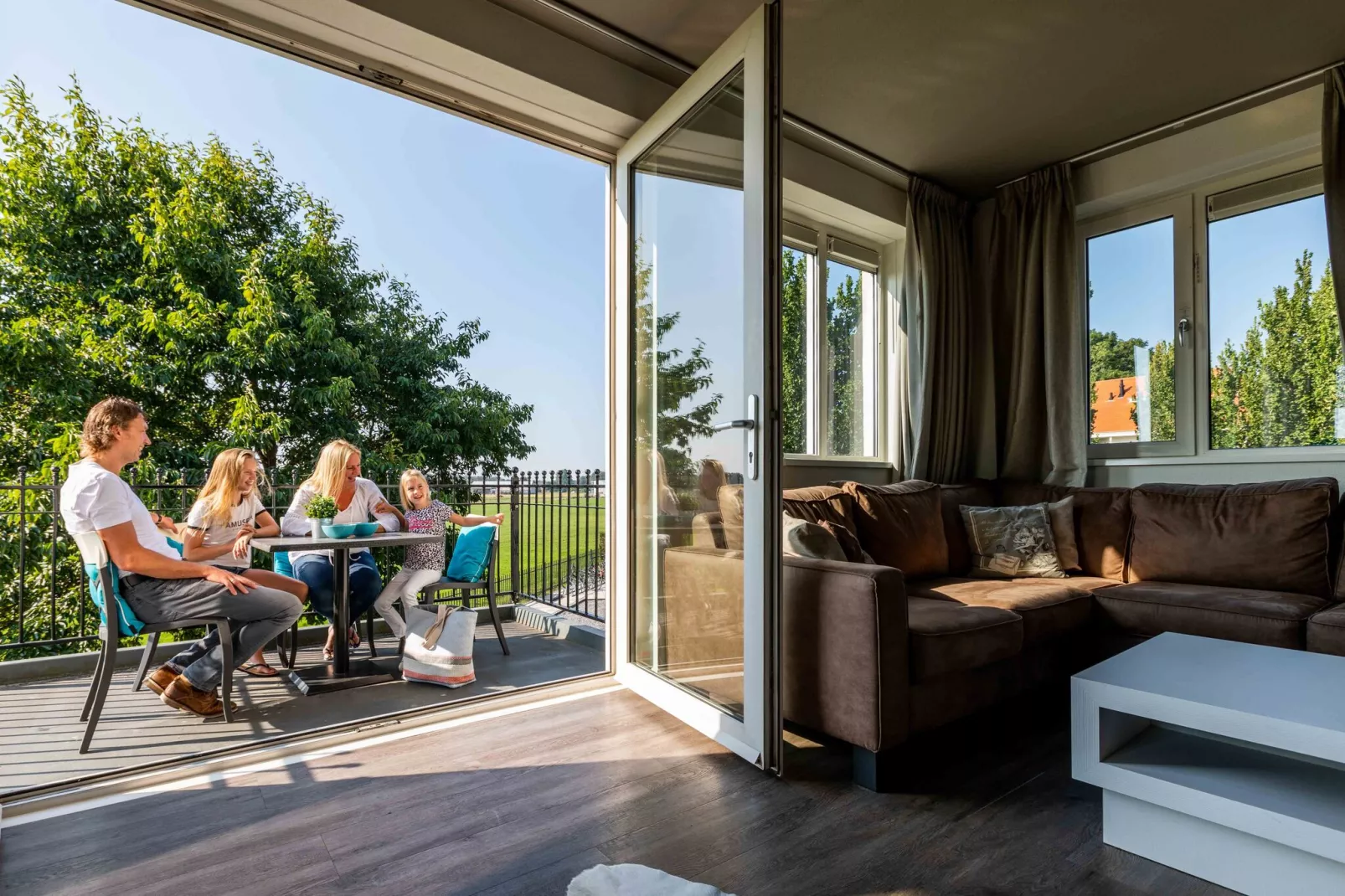 Deluxe 4 personen-Terrace balcony