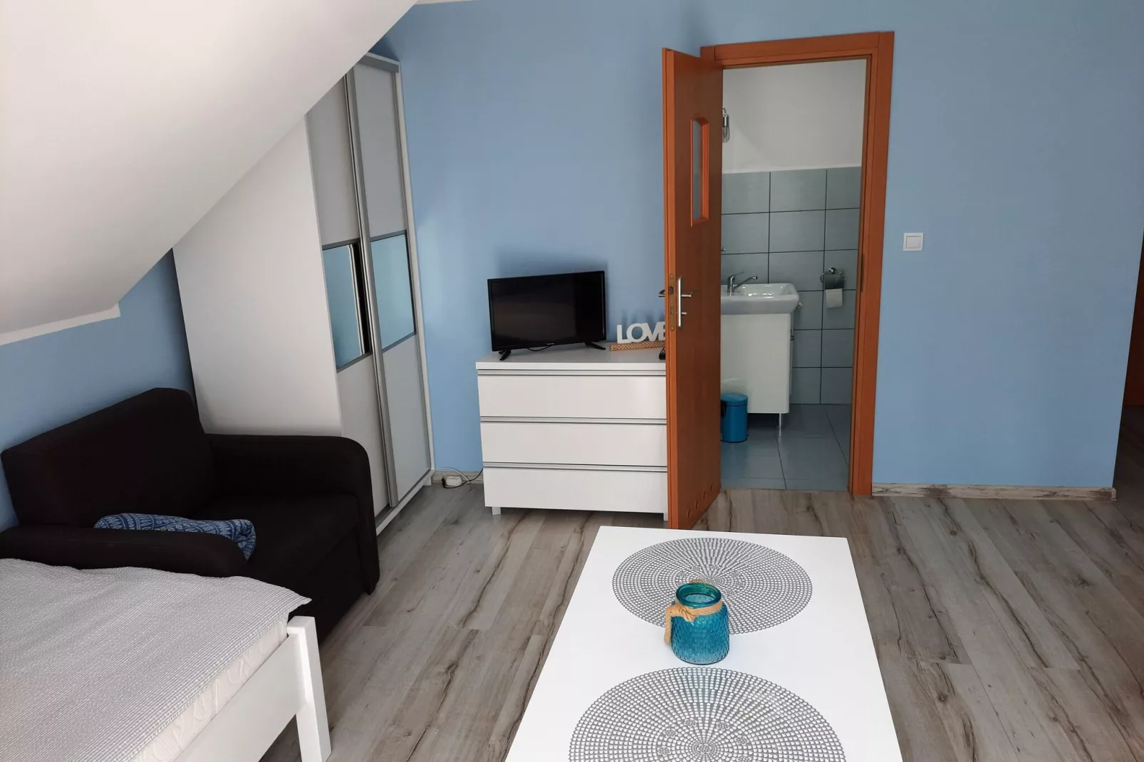 Spacious holiday home in Sieroslaw-Bedroom
