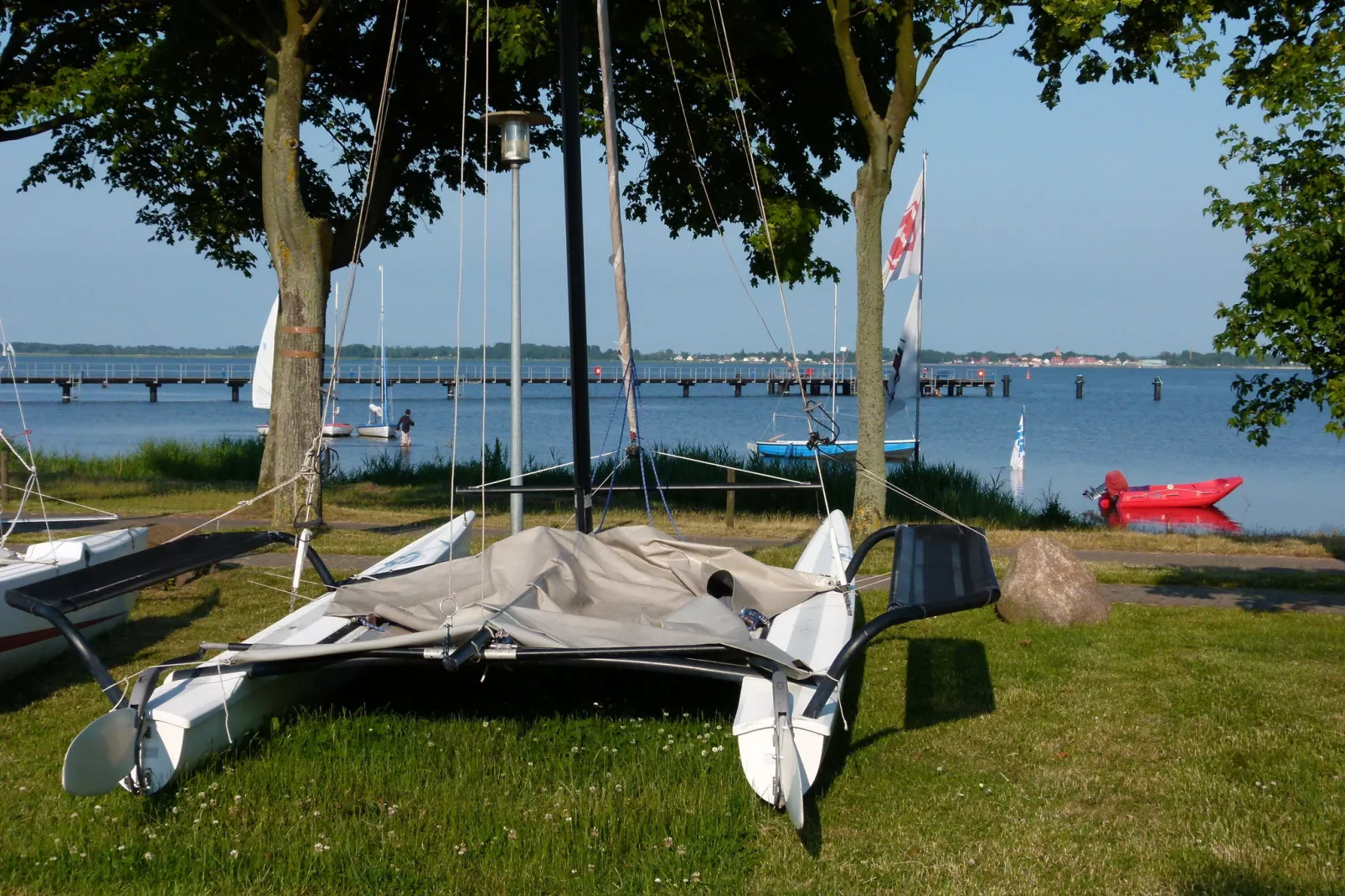 Ostsee-Haus Windland auf der Insel-Gebiete Sommer 5 km