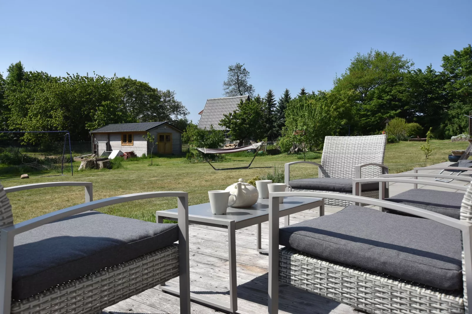 Ferienhaus nahe Insel Poel mit Kamin Terrasse und Garten-Terrace balcony