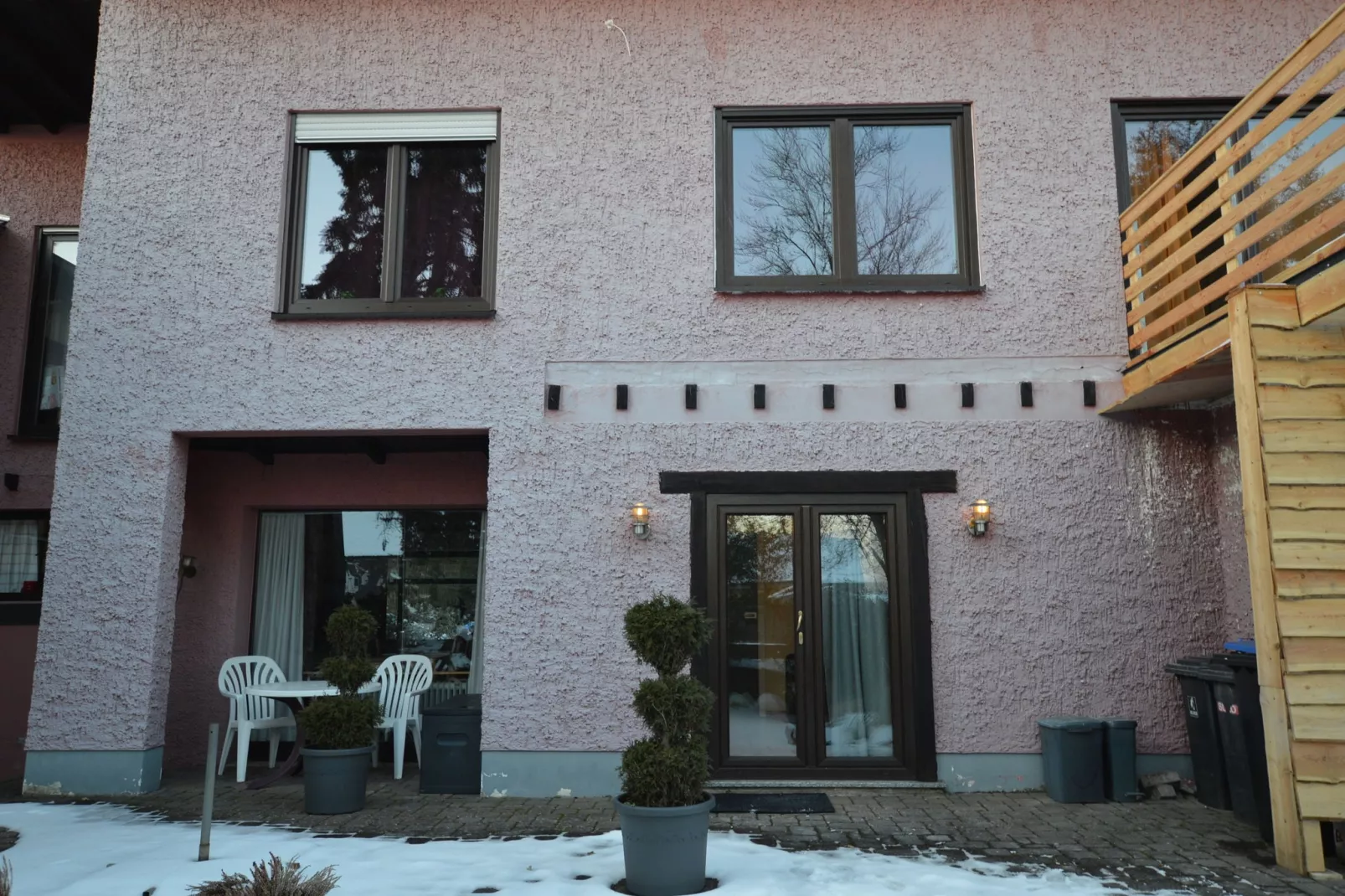 Ferienwohnung Erdgeschoss Weitblick I-Exterior winter