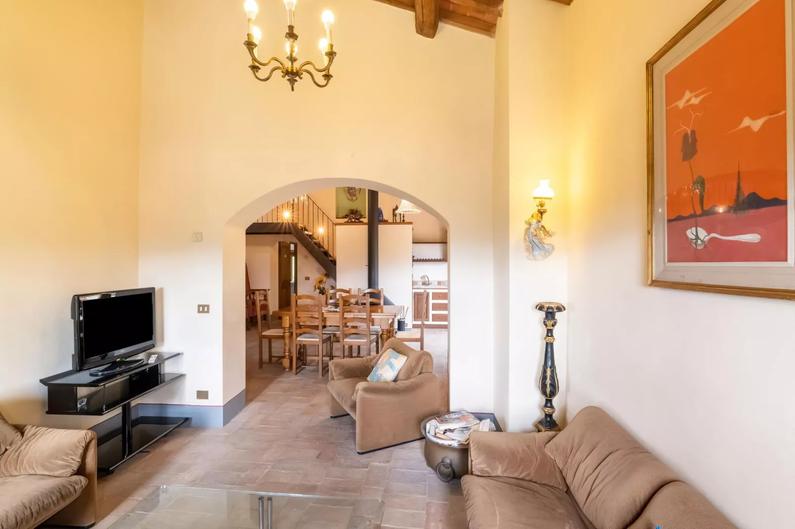 Casa Mirolago-Living room