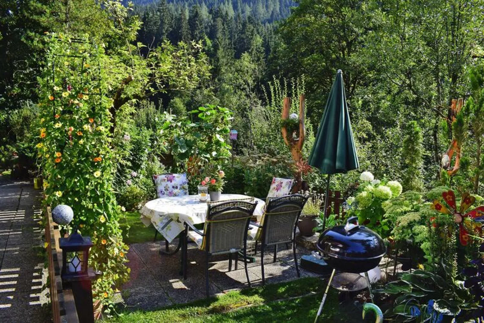 FeWo Kleinpötting Hüttau-Gardens summer