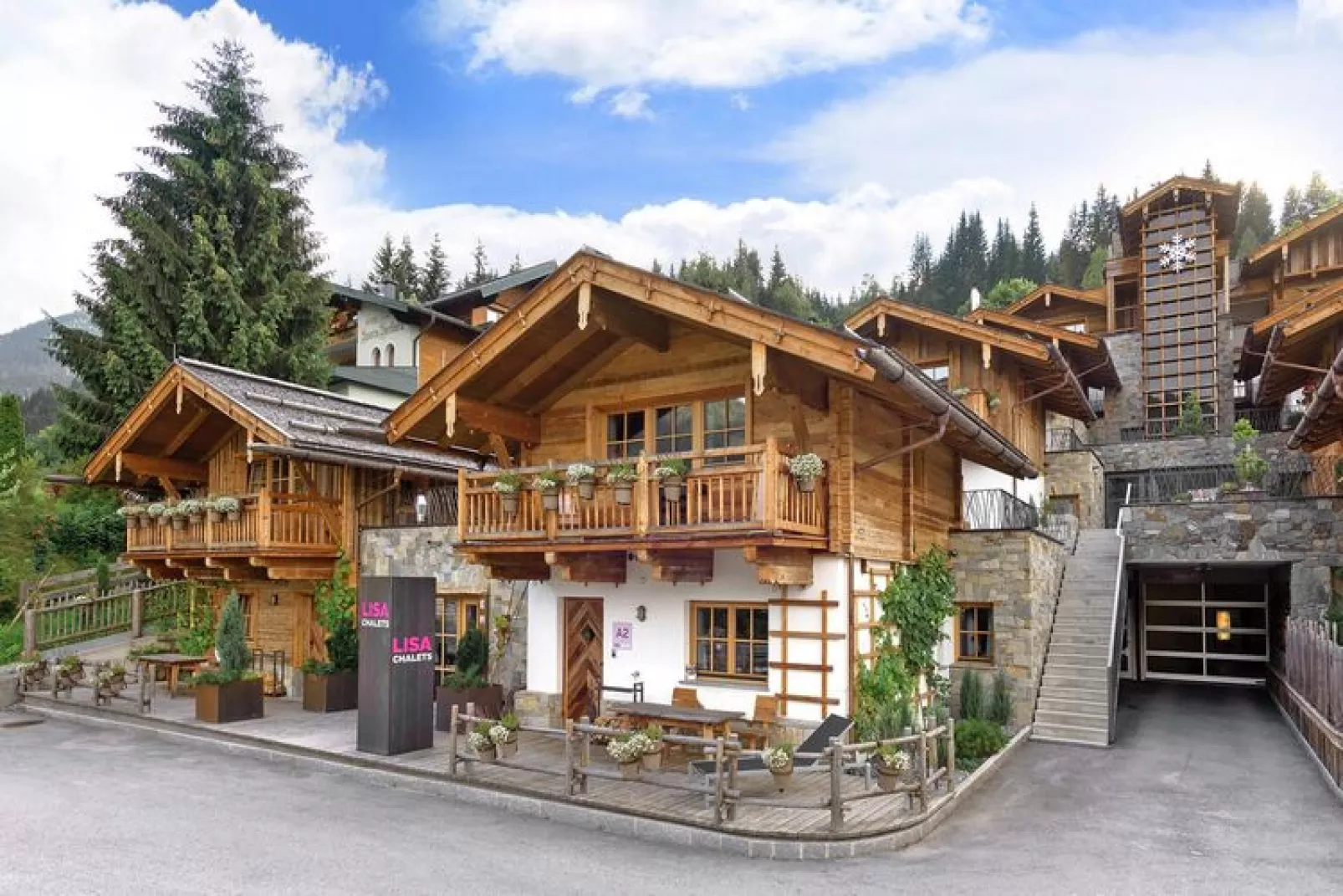 Lisa Chalets 4 Personen-Außenbereich Sommer