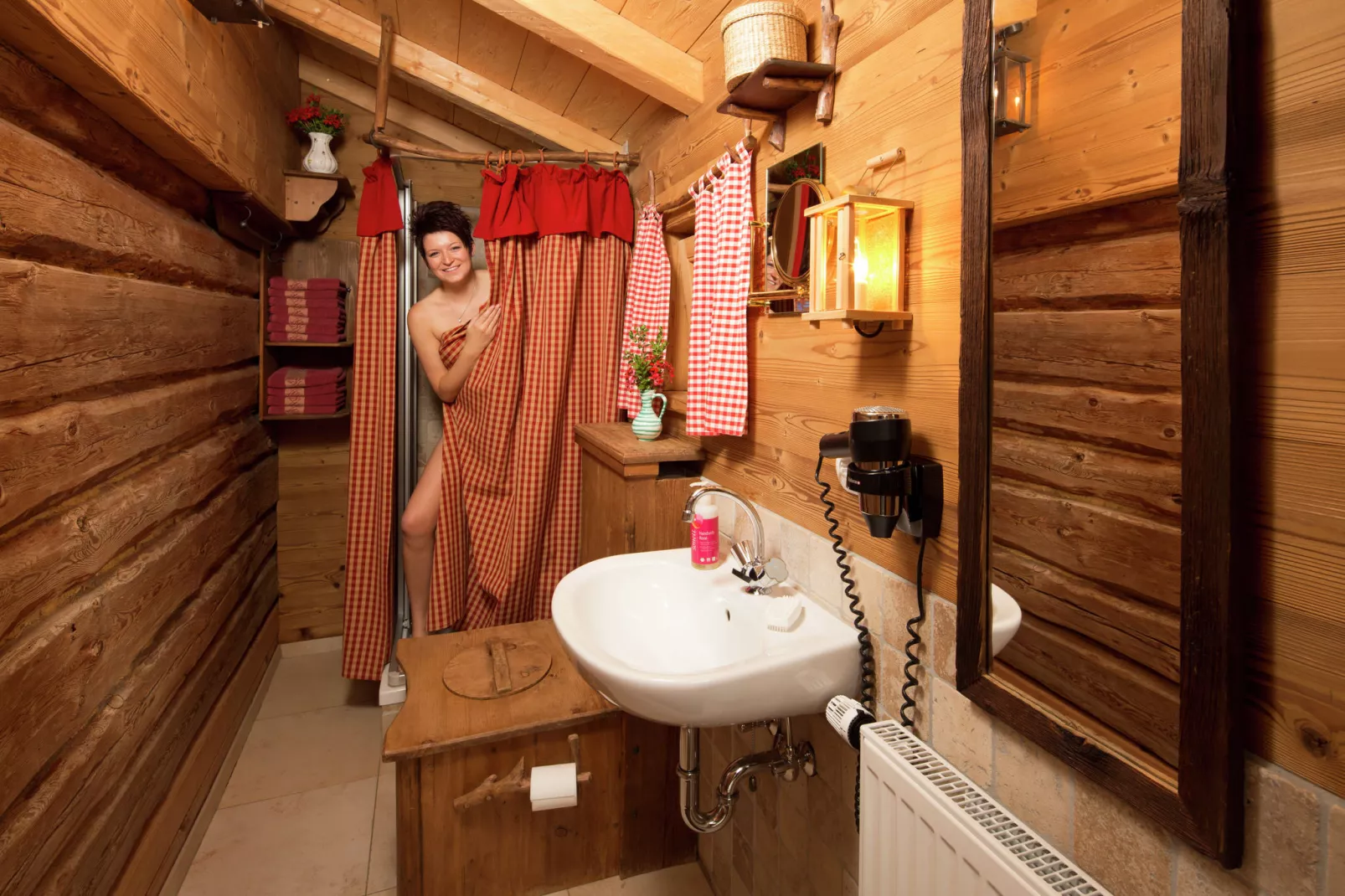 Almhütte-Badezimmer