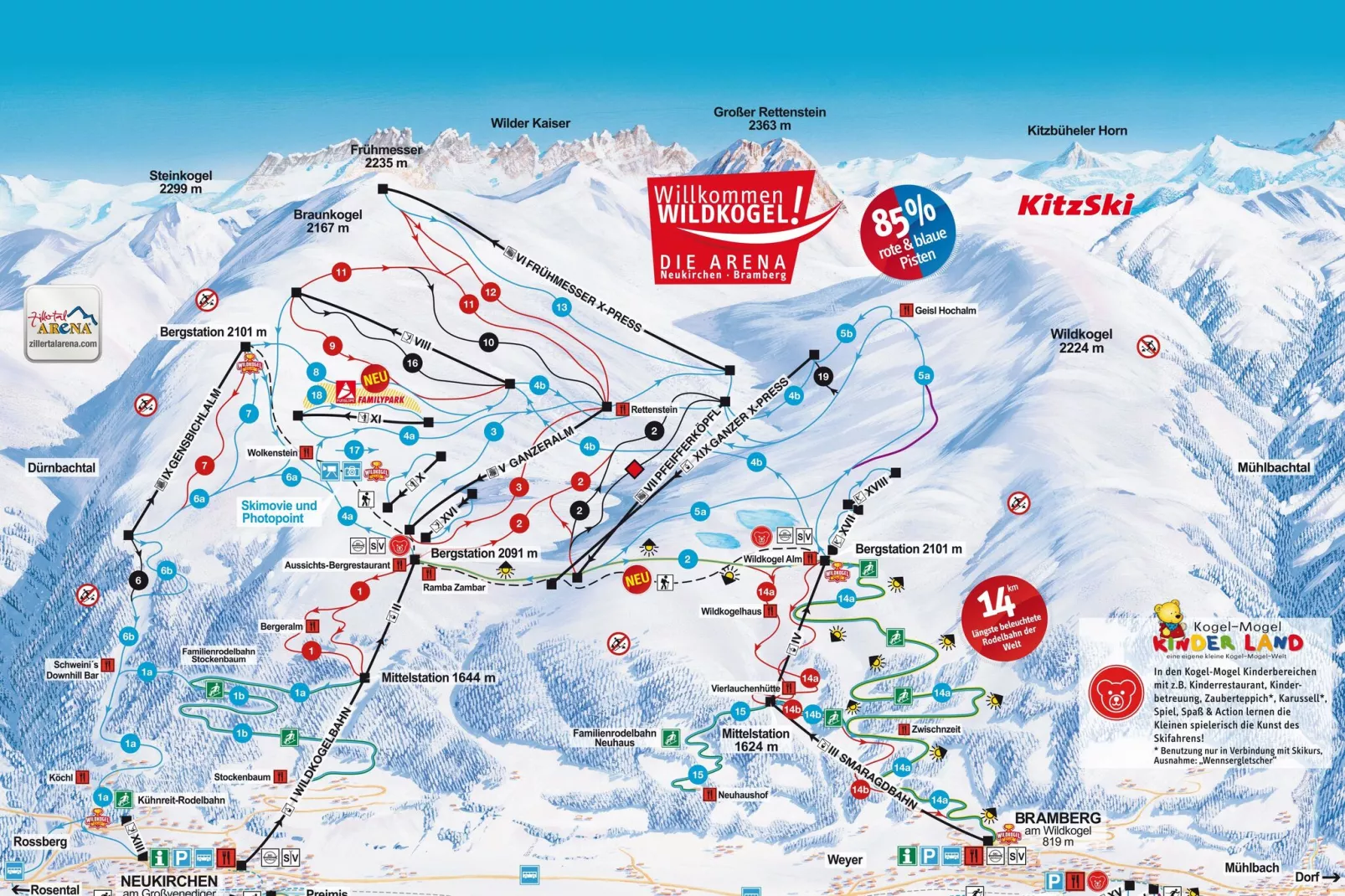 Ferienwohnungen Johann und Eva-Area winter 5km