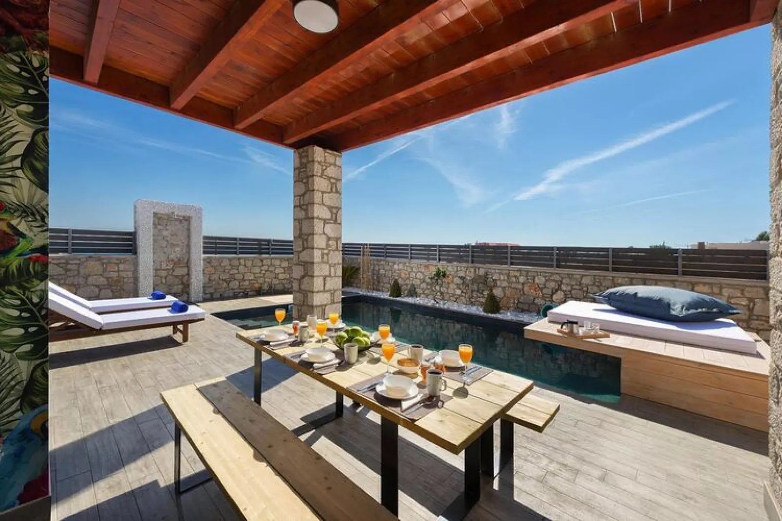 Villa Lachania-5-bedroom - Villa 1-Terrassenbalkon