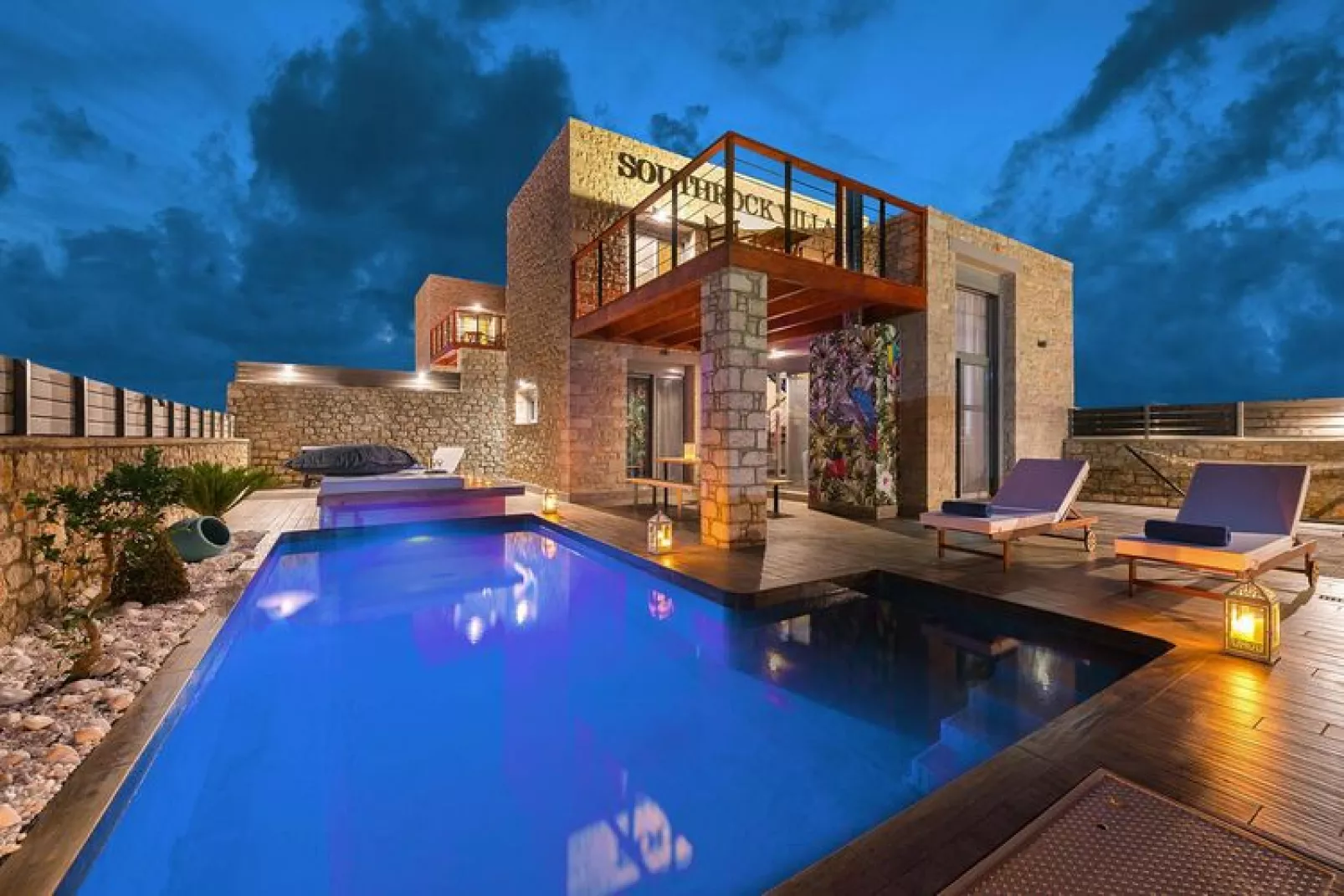 Villa Lachania-5-bedroom - Villa 1-Außenbereich Sommer