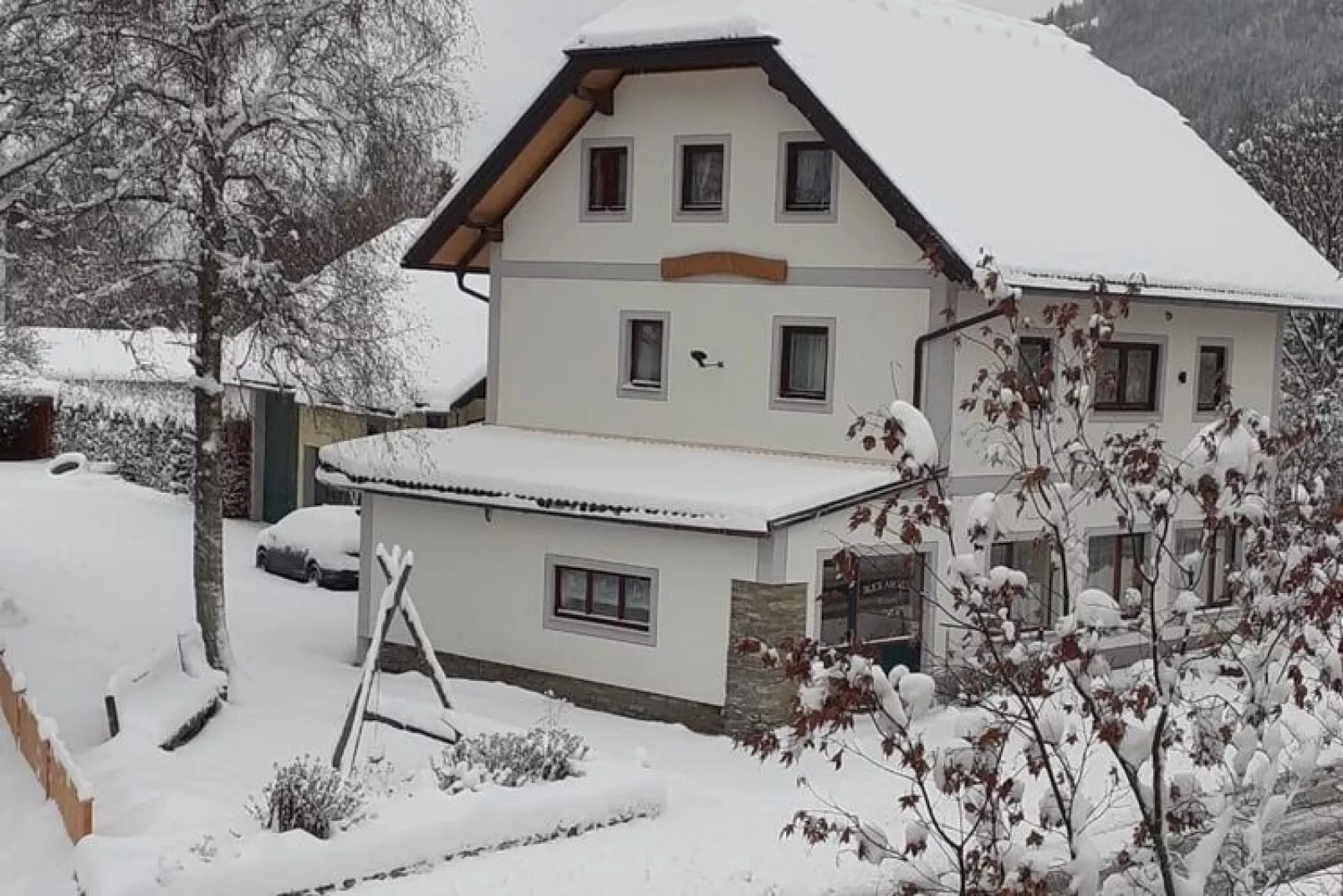 Apartment Blick am Mur-Exterior winter