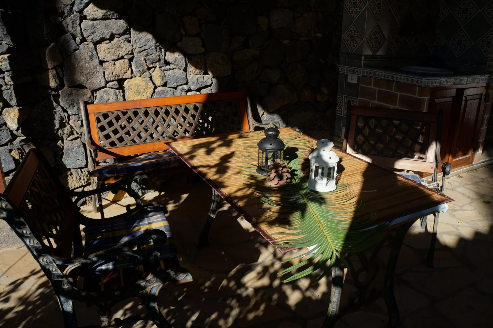 Chalet Casa de las Palmeras Typ 5-Außenbereich Sommer