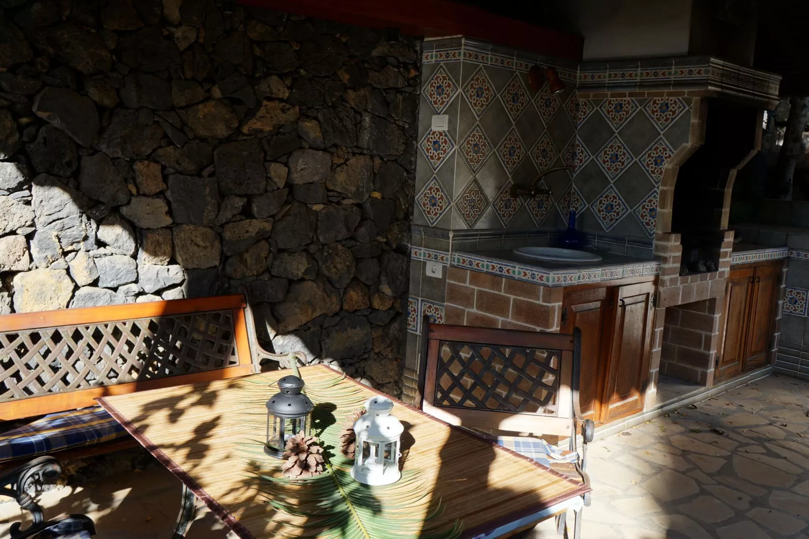 Chalet Casa de las Palmeras Typ 5-Außenbereich Sommer