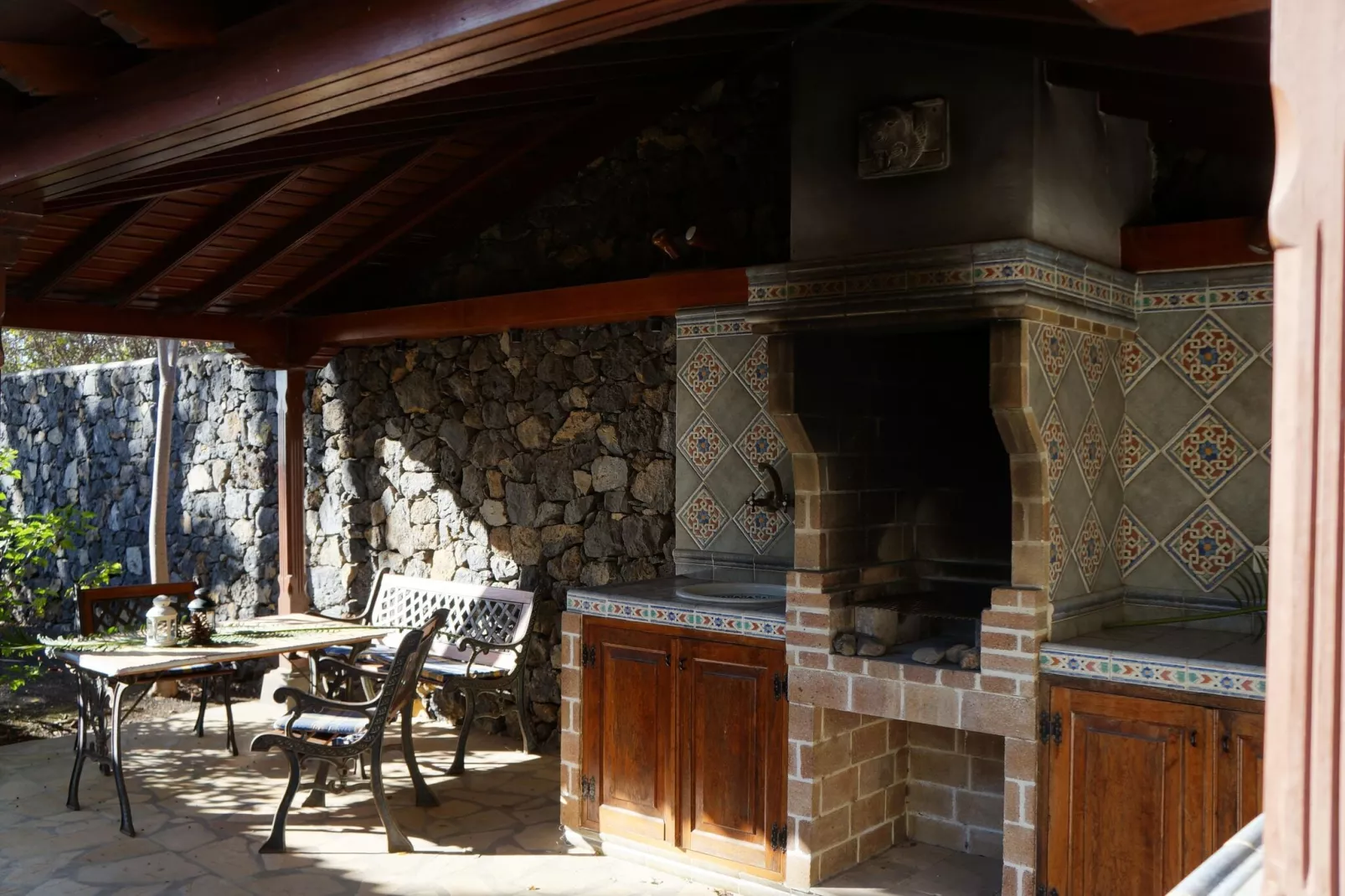Chalet Casa de las Palmeras Typ 5-Außenbereich Sommer
